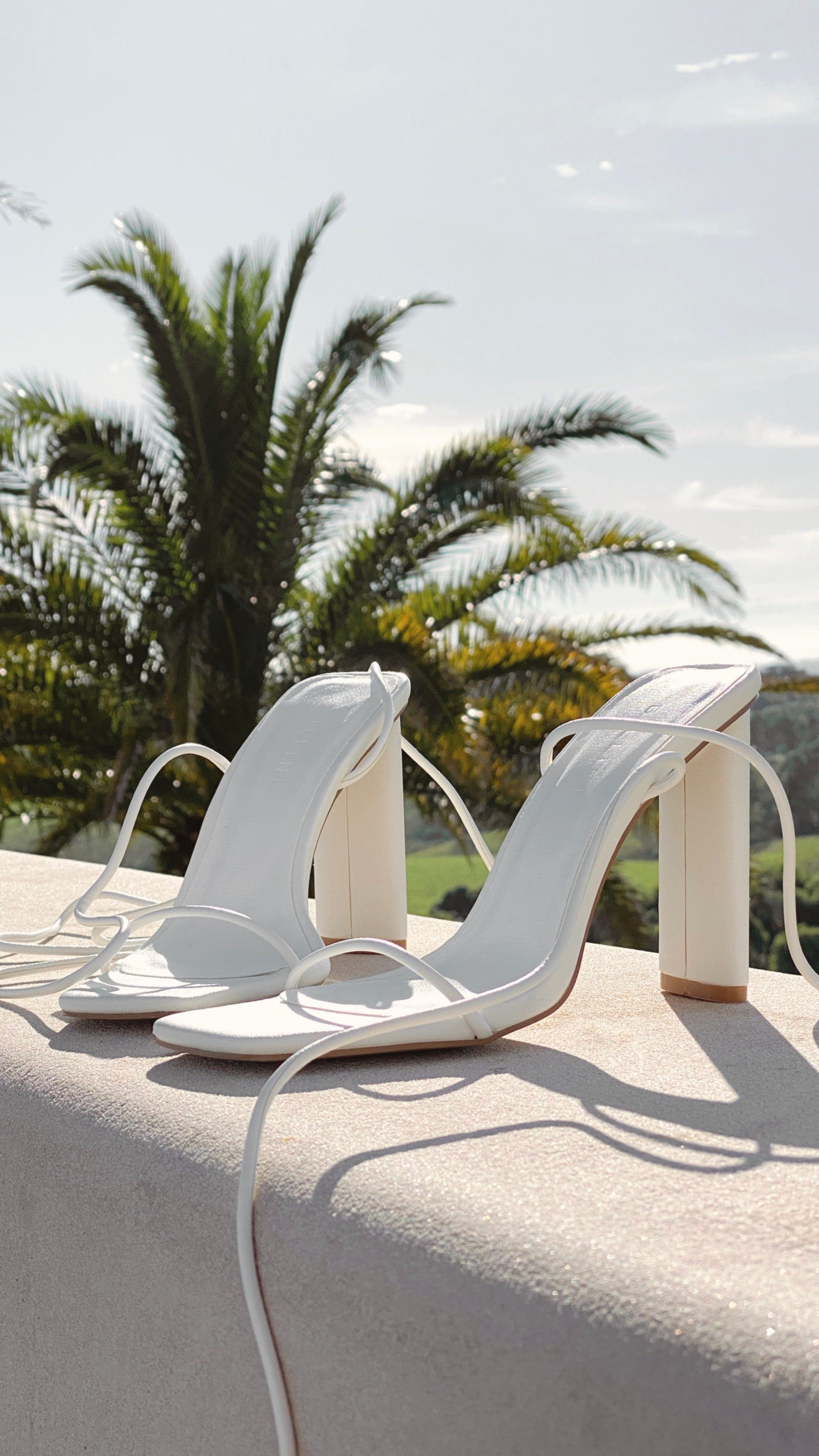 Page Heel - White-Sunshines Bliss