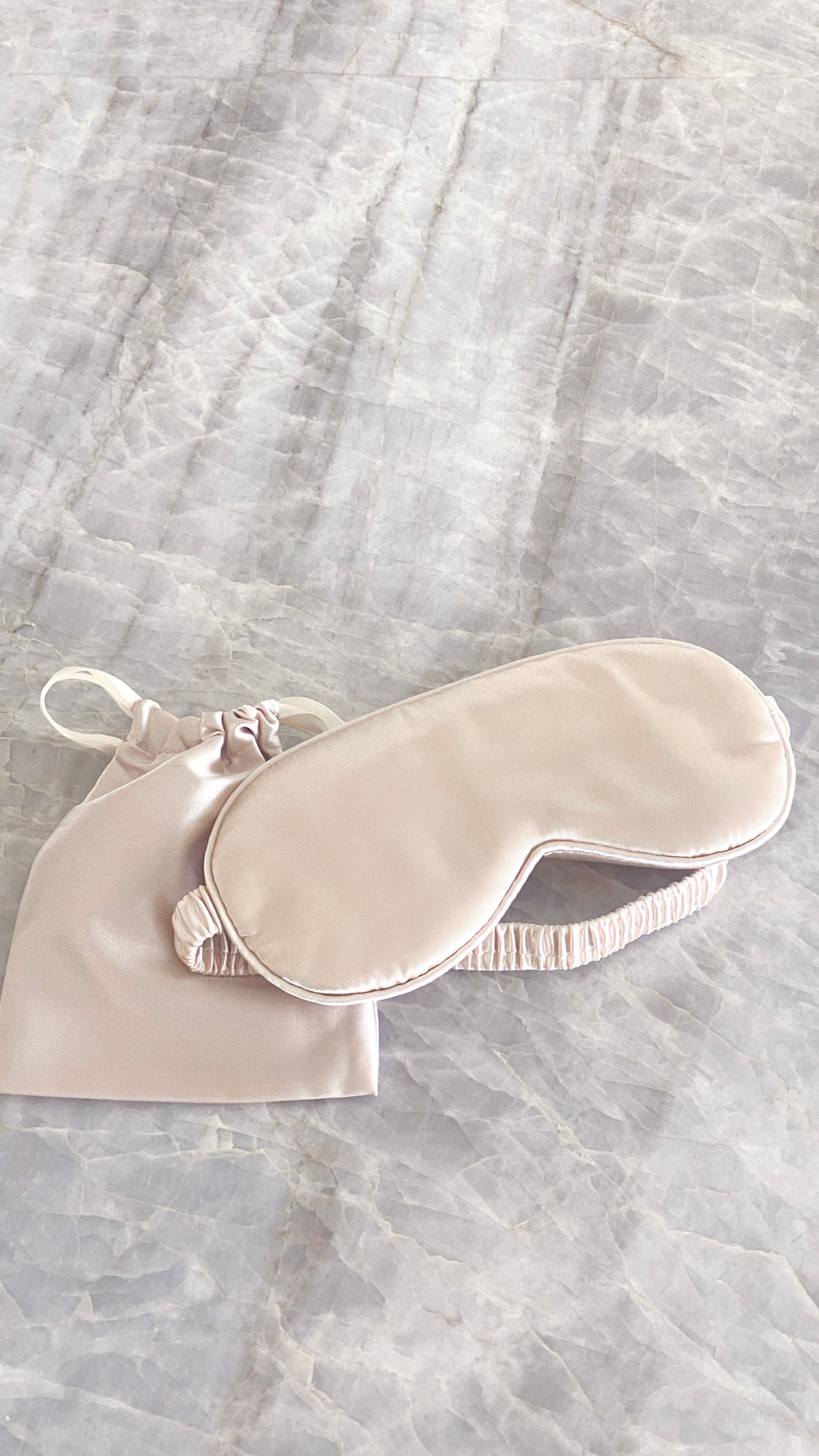 Cassi Silk Eye Mask - Champagne-Sunshines Bliss