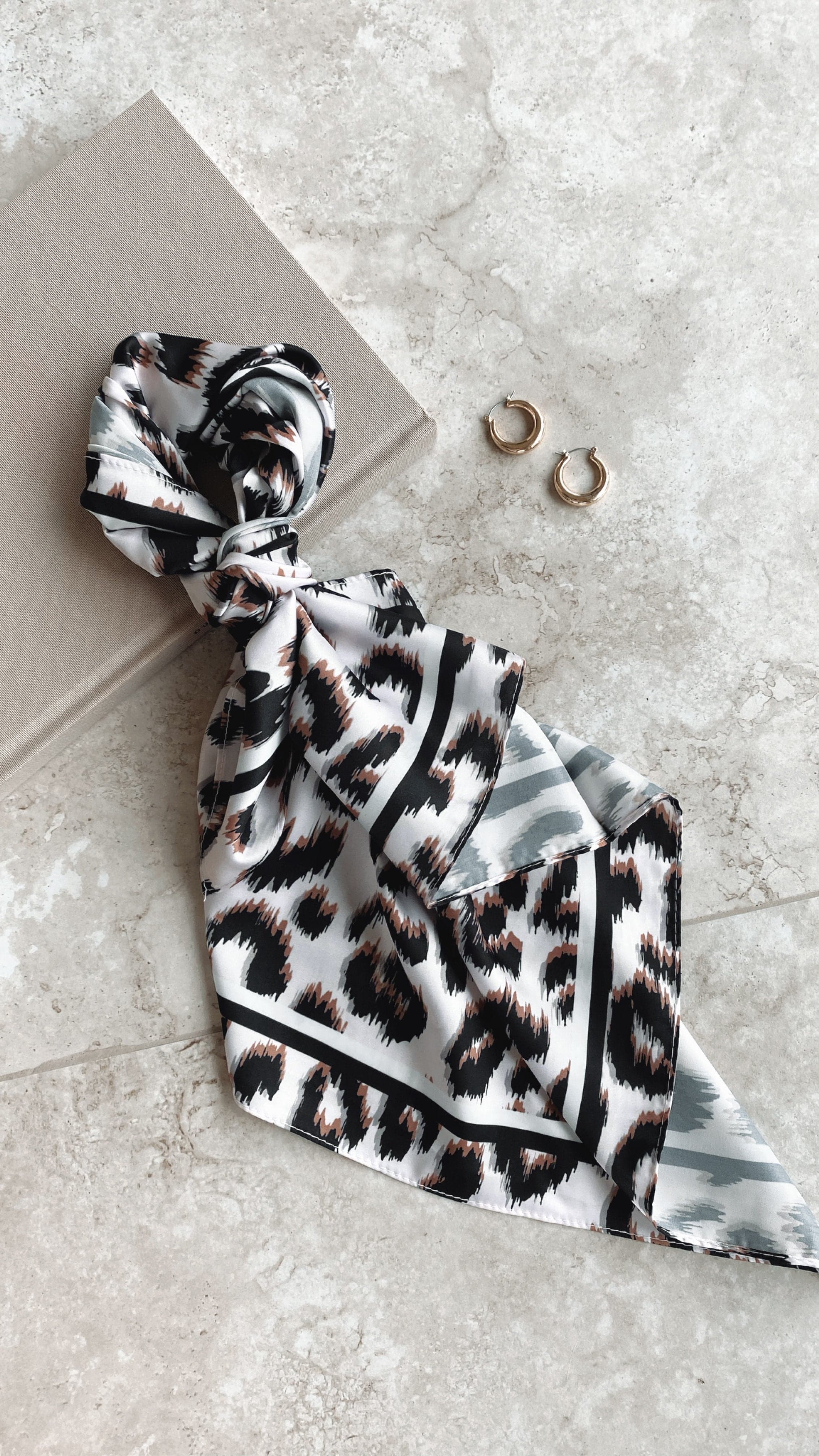 Run To Paradise Headscarf - Leopard-Sunshines Bliss