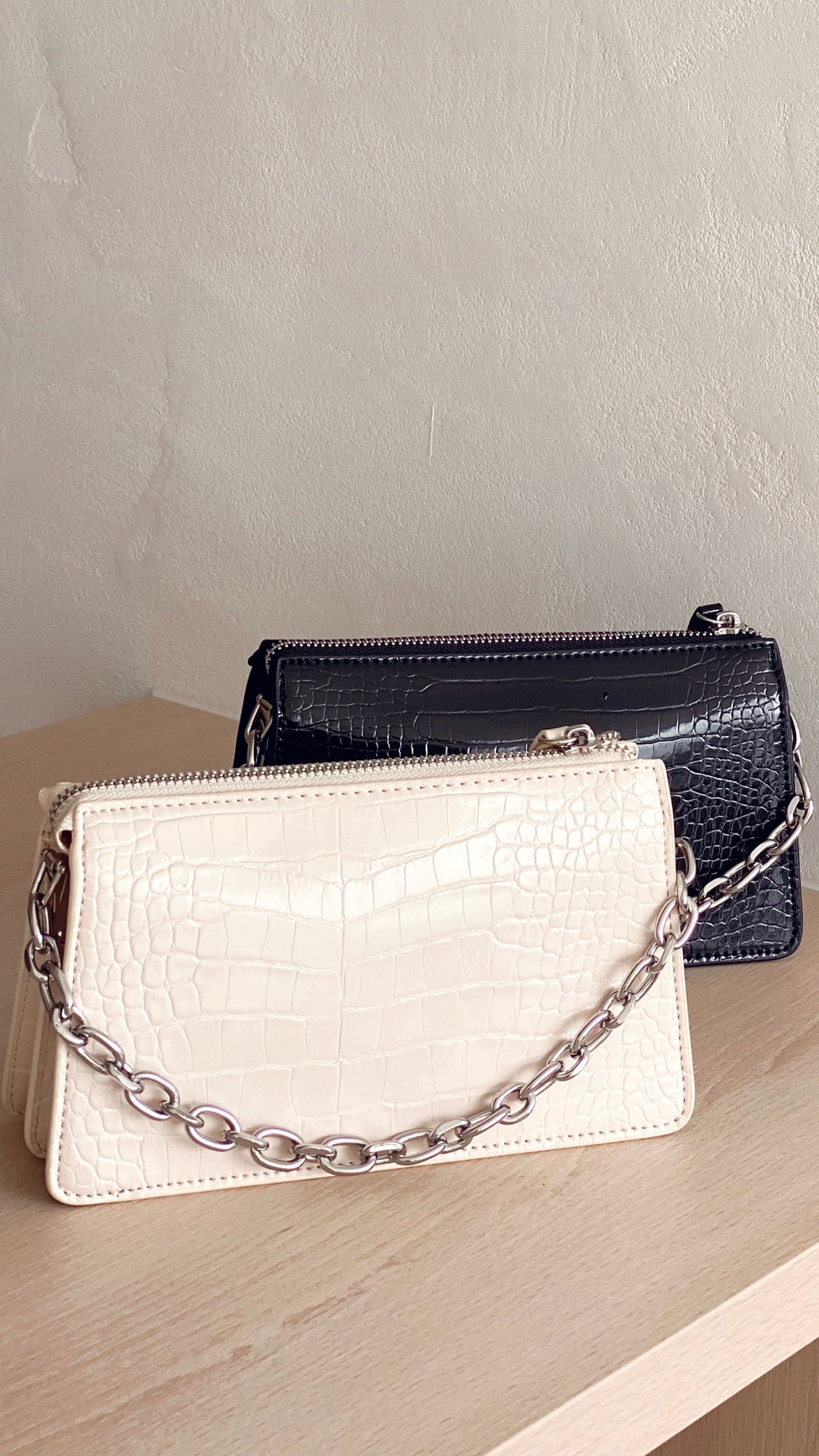 Danny Crossbody Bag - Black Croc-Sunshines Bliss
