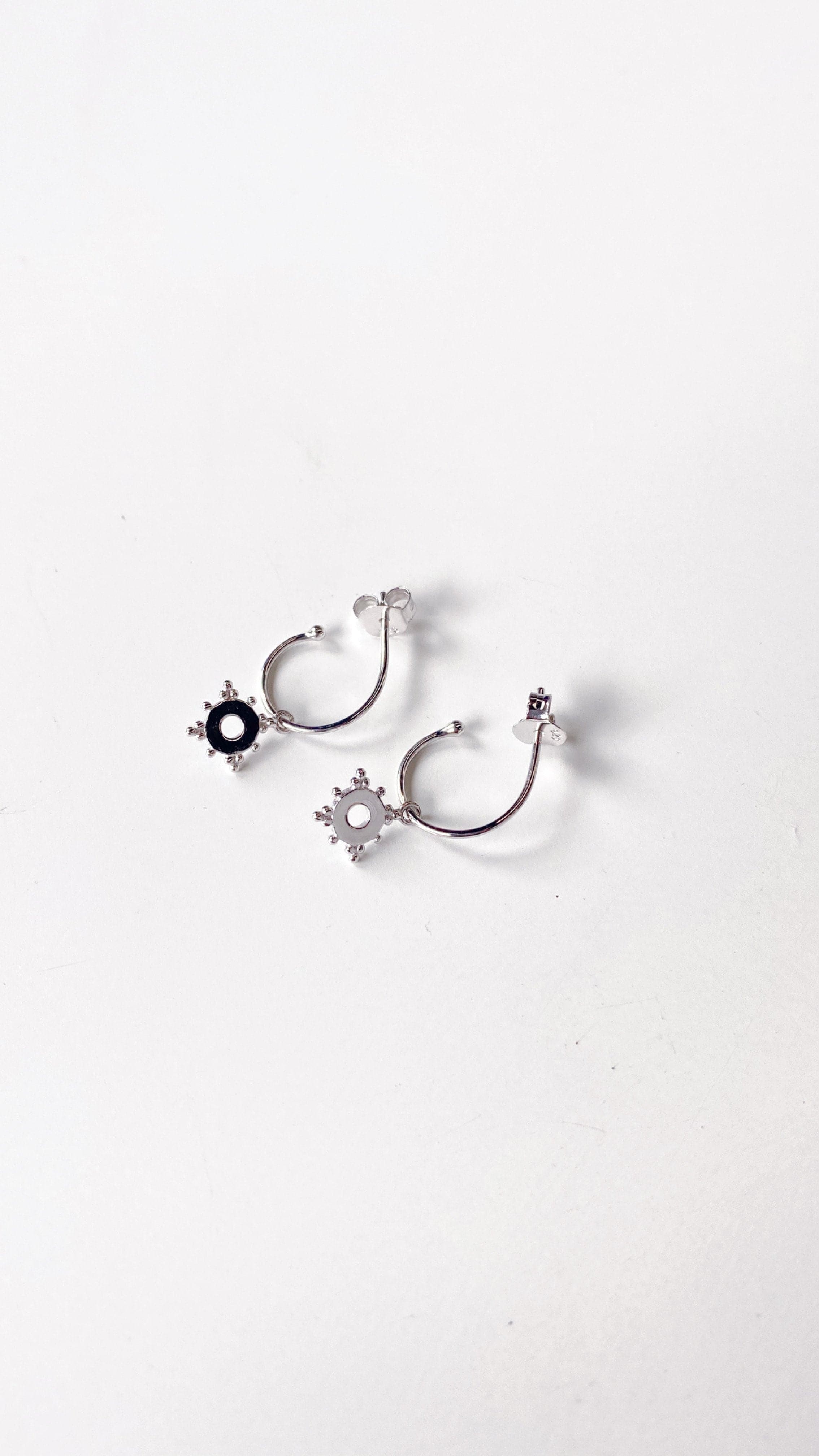 Pia Earrings - Silver-Sunshines Bliss