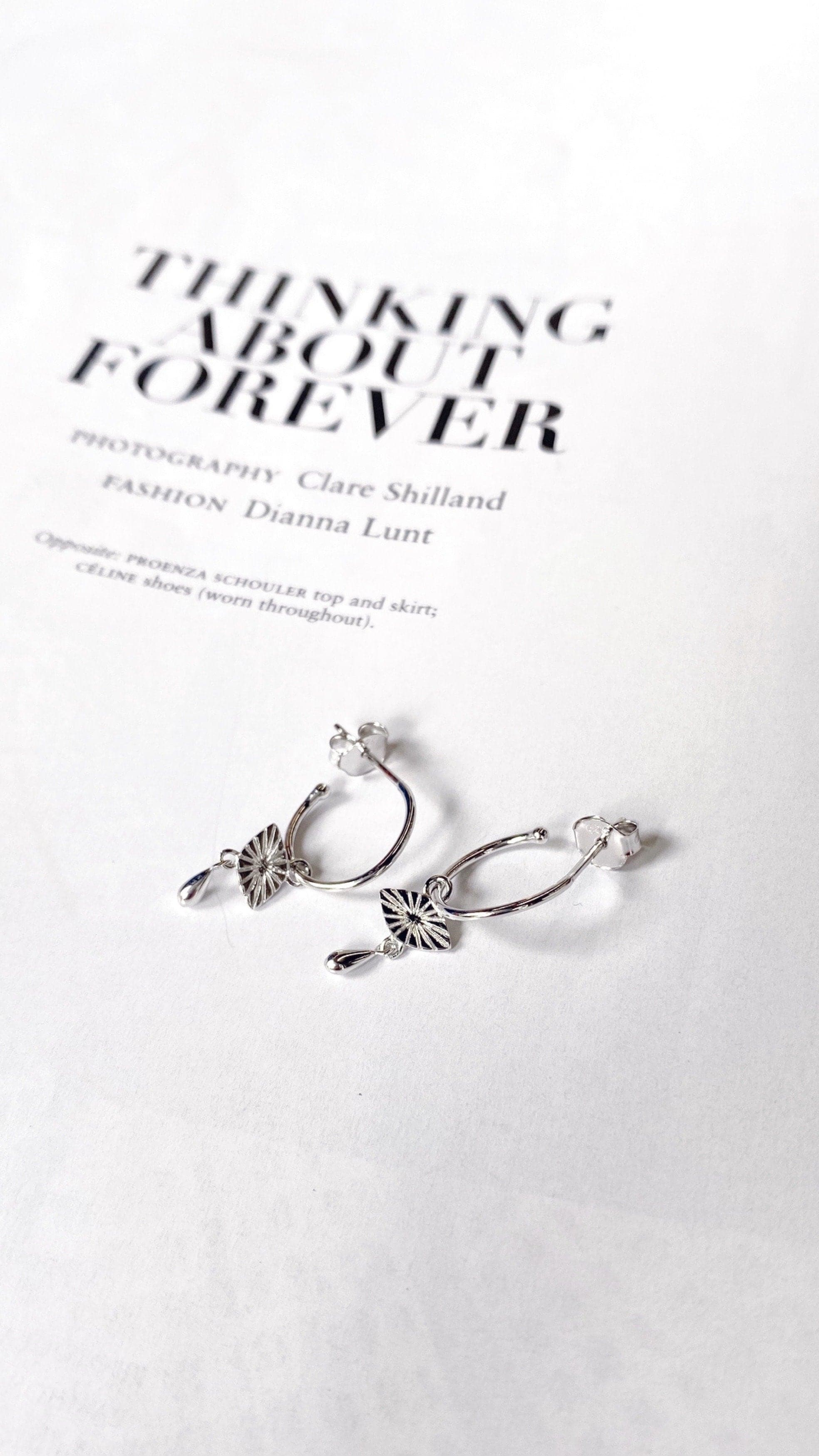 Frances Earrings - Sterling Silver-Sunshines Bliss