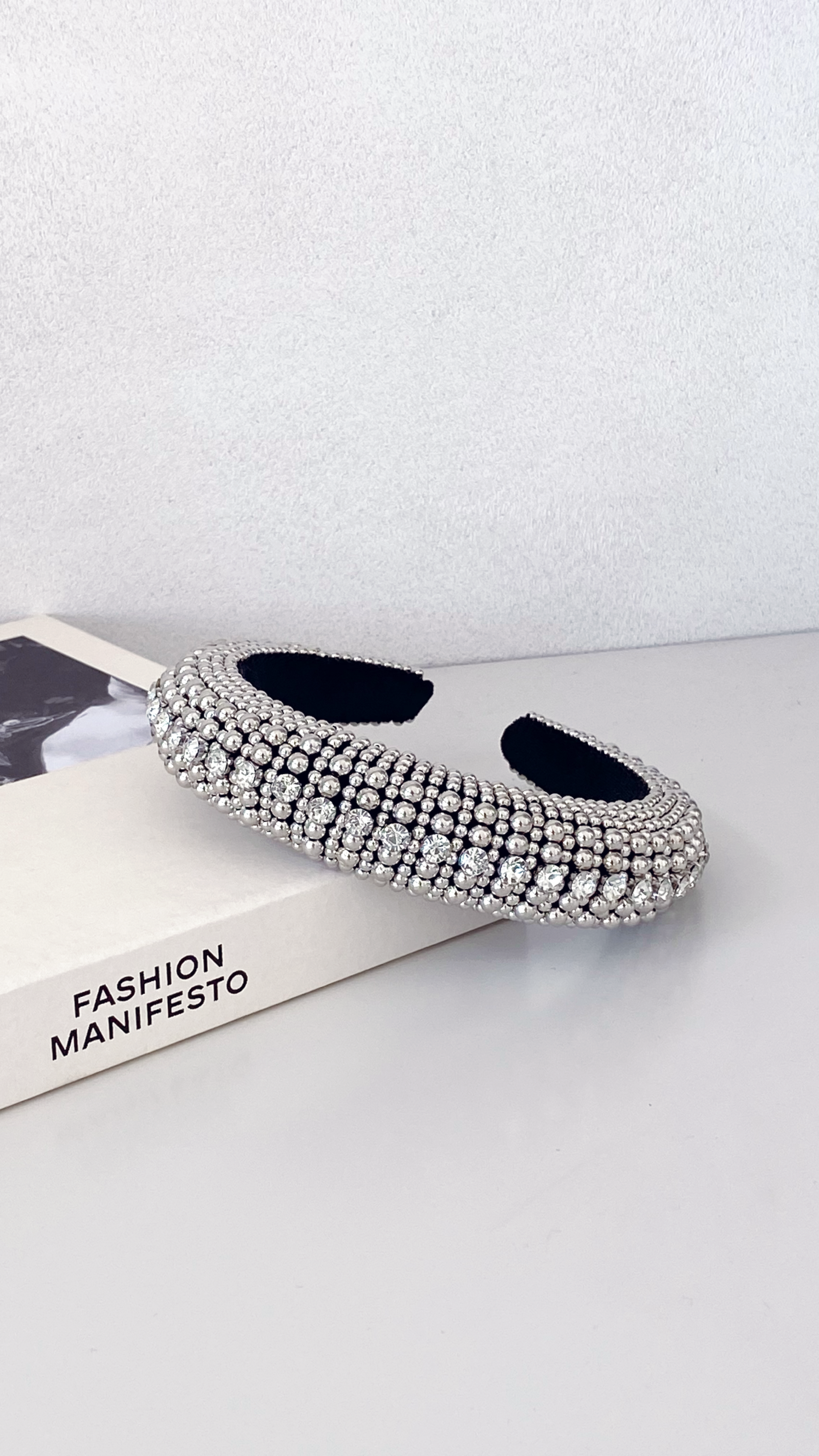 Eilish Crystal Headpiece - Silver-Sunshines Bliss