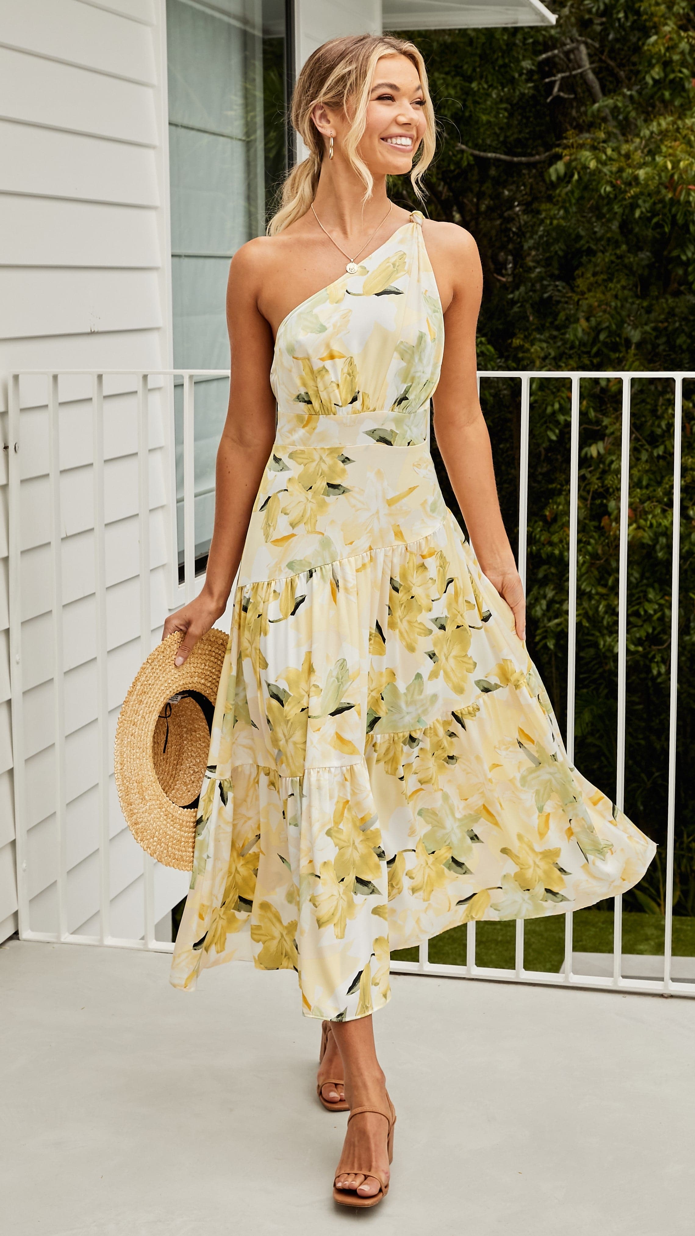 Jayma Maxi Dress - Yellow Floral-Sunshines Bliss