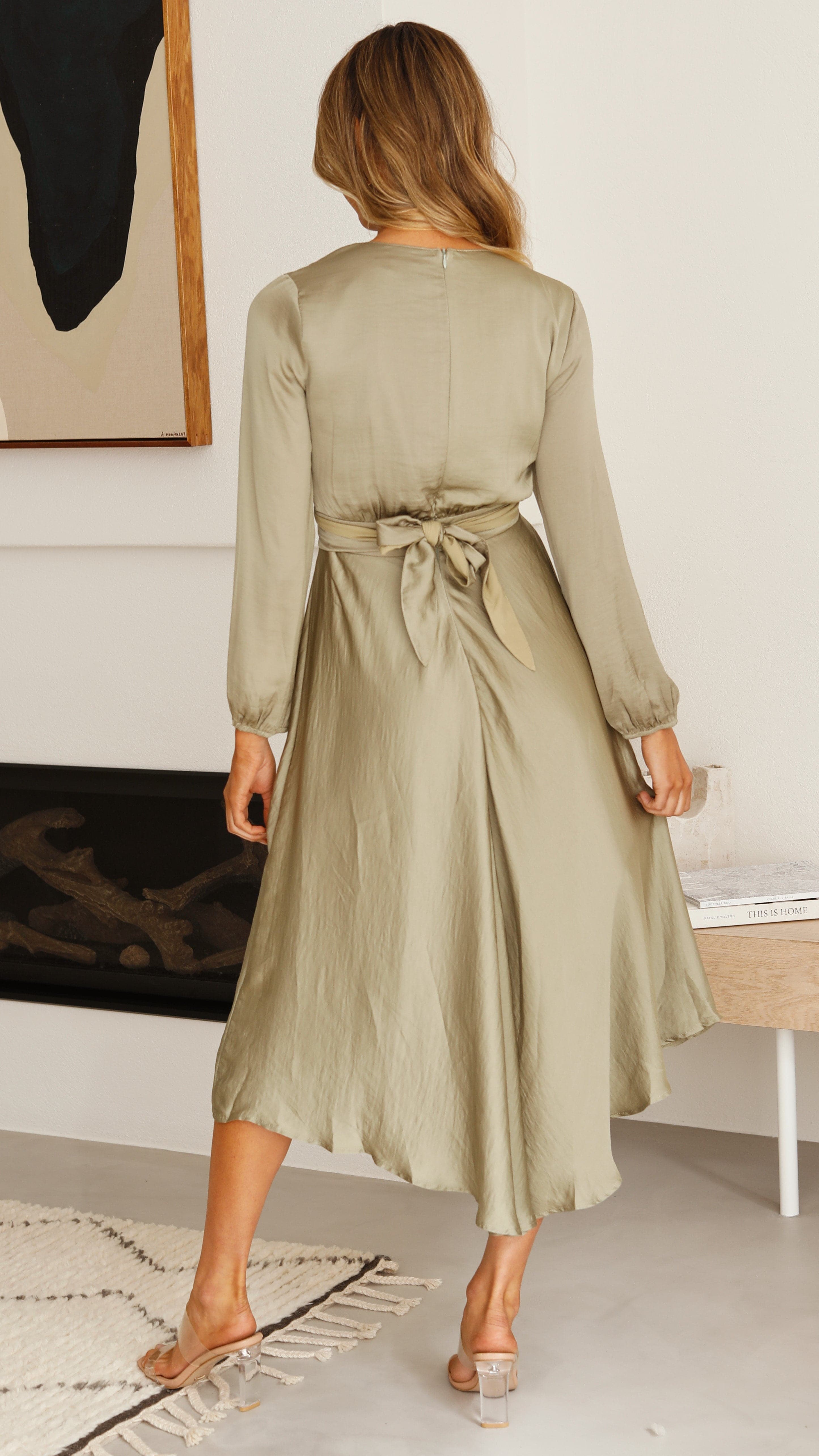 Starry Nights Dress - Olive-Sunshines Bliss