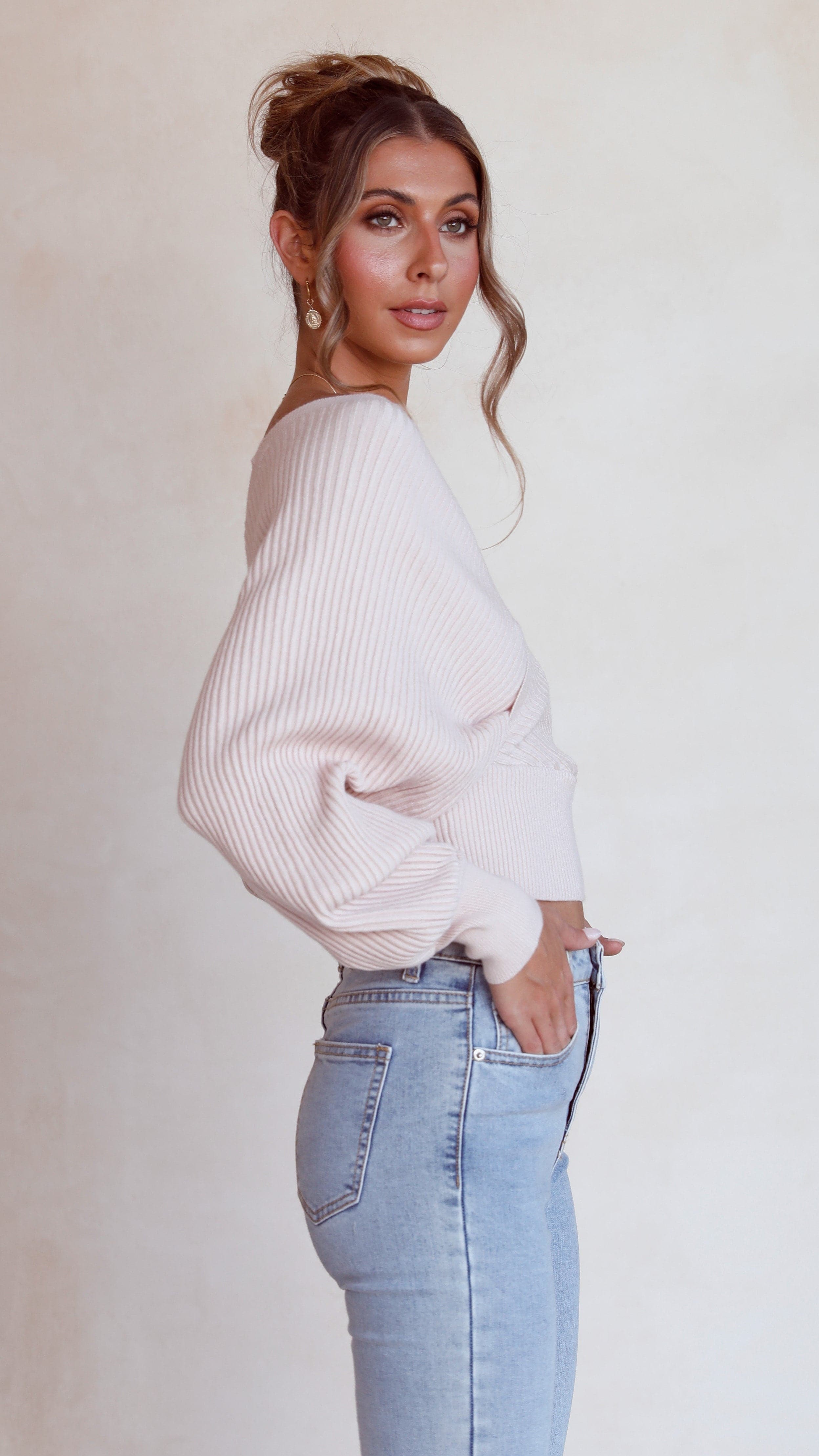 Posse Knit Top - Blush-Sunshines Bliss