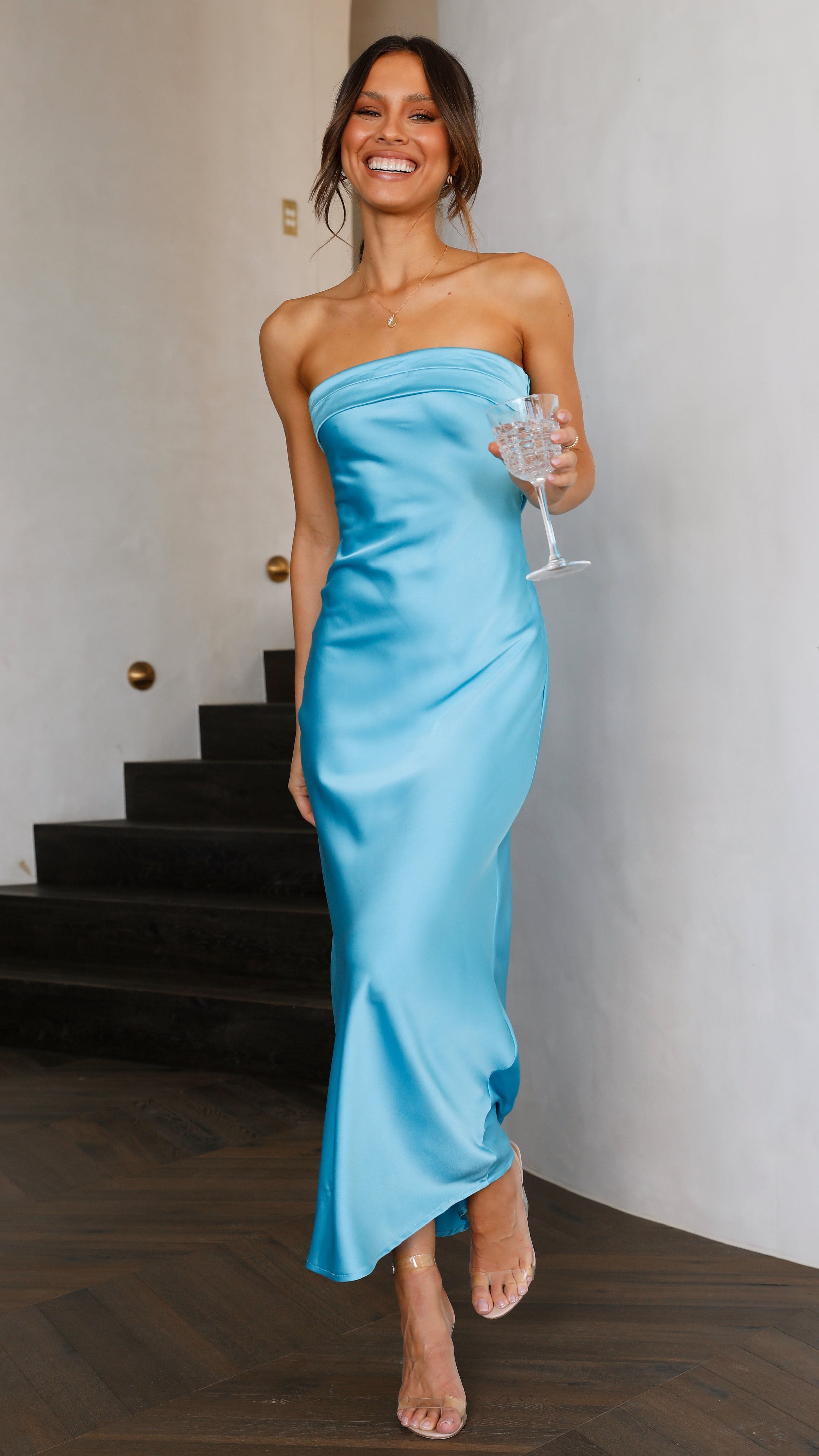 Miya Maxi Dress - Blue-Sunshines Bliss