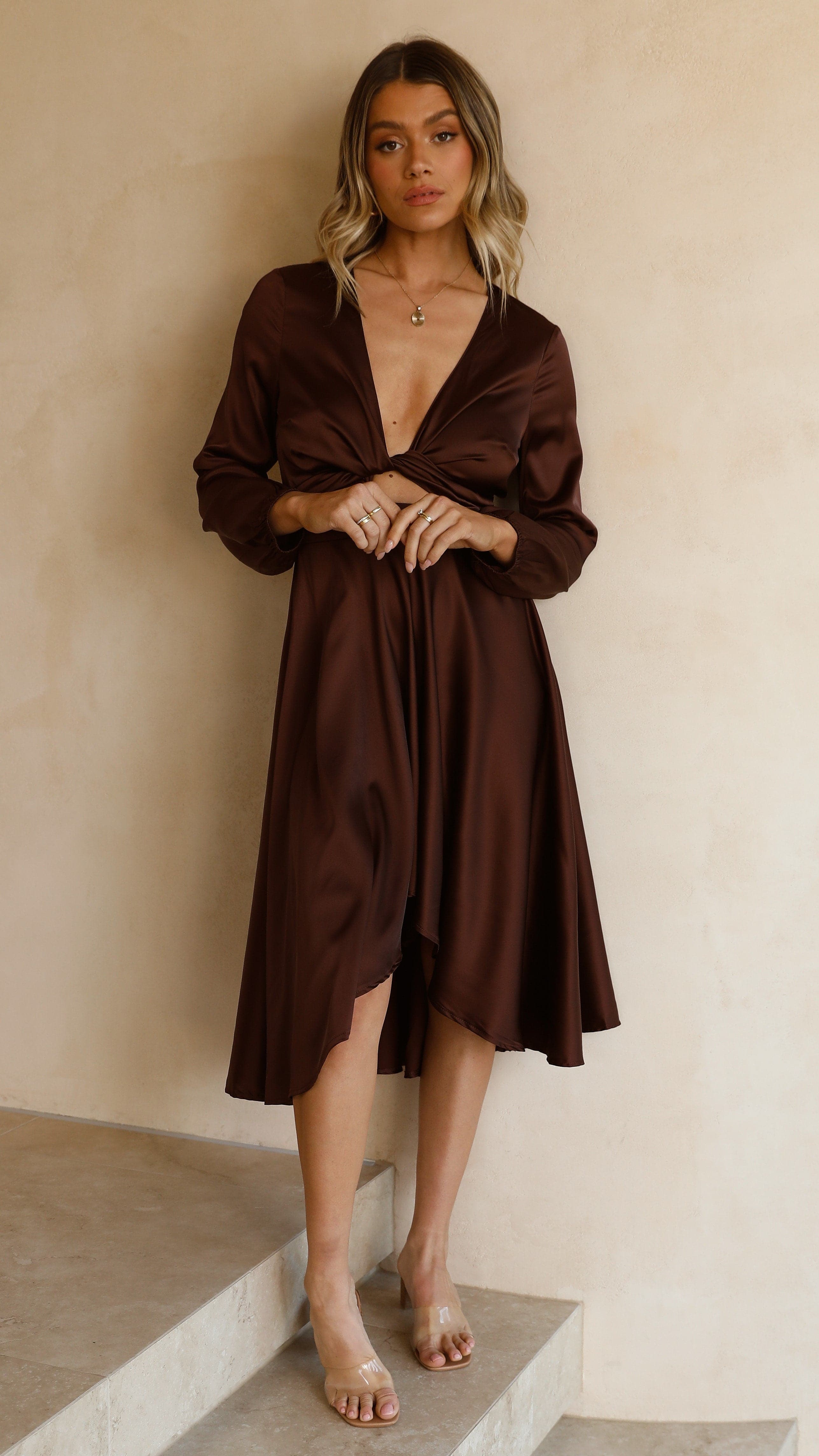 Starry Nights Dress - Chocolate-Sunshines Bliss