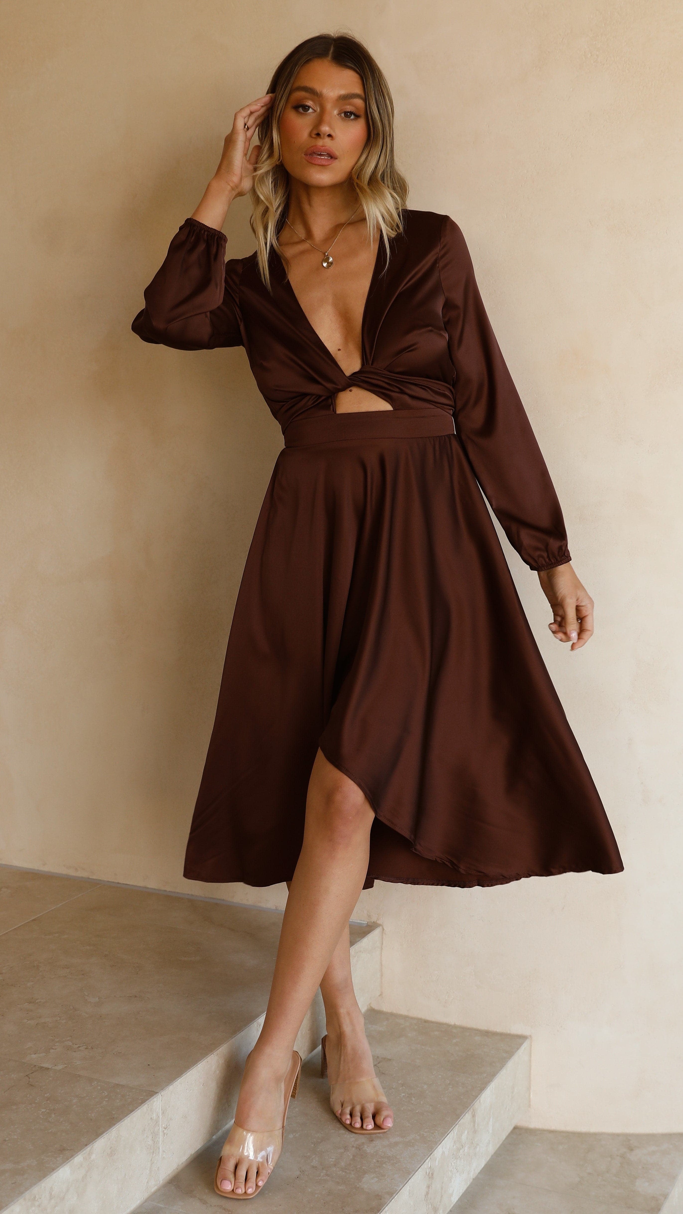 Starry Nights Dress - Chocolate-Sunshines Bliss