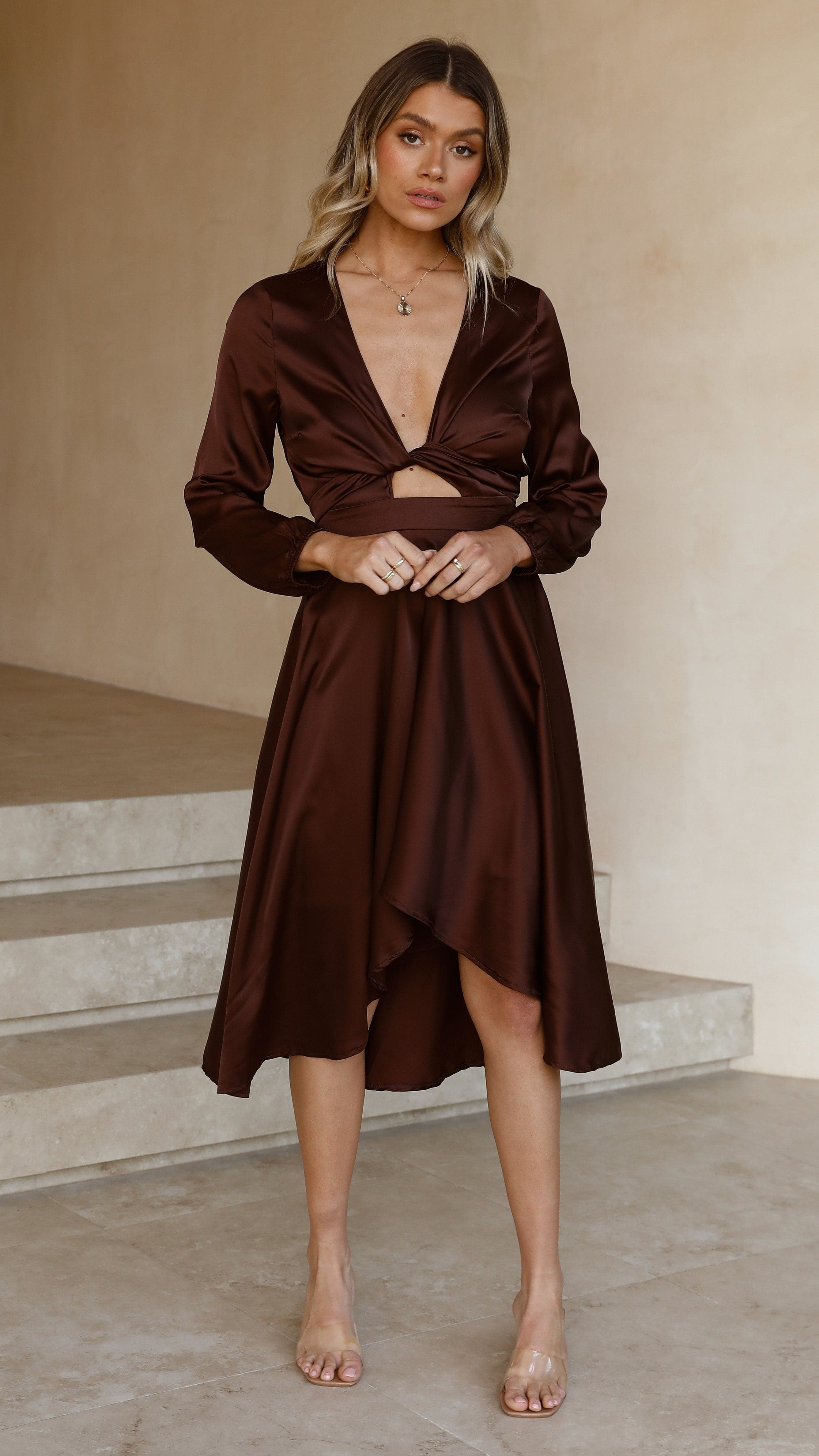 Starry Nights Dress - Chocolate-Sunshines Bliss