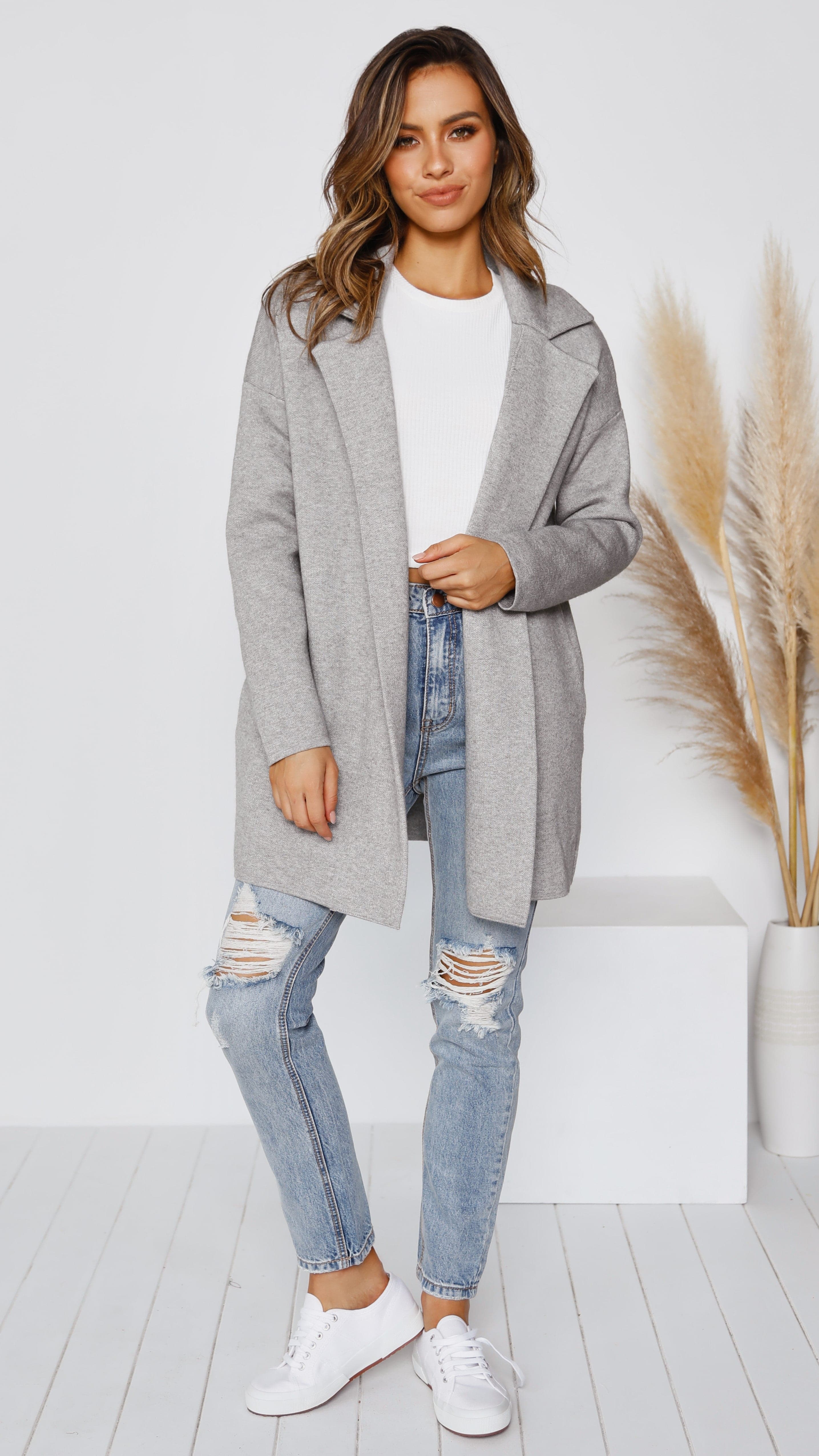 Zuzu Coatigan - Grey-Sunshines Bliss