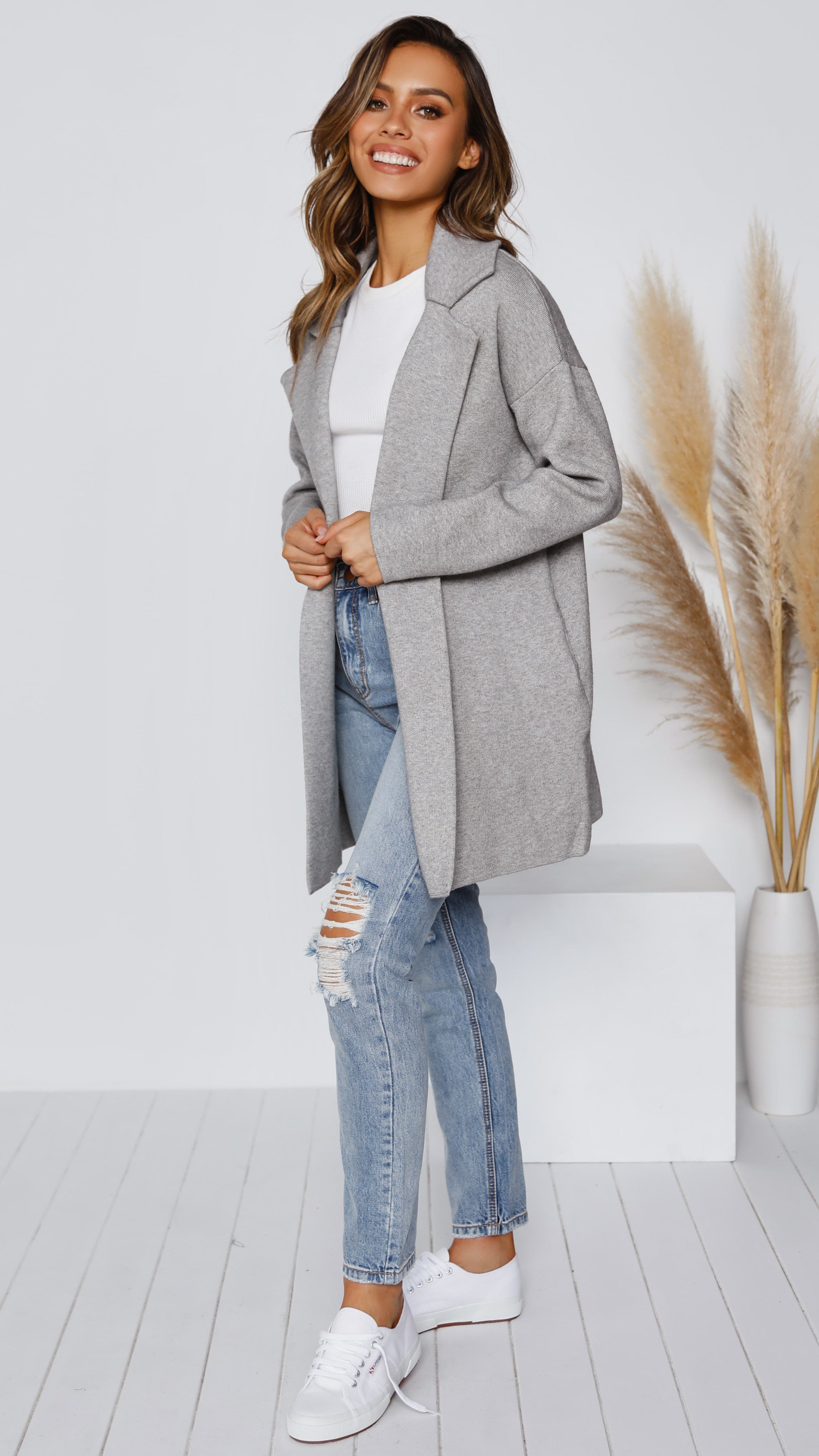 Zuzu Coatigan - Grey-Sunshines Bliss