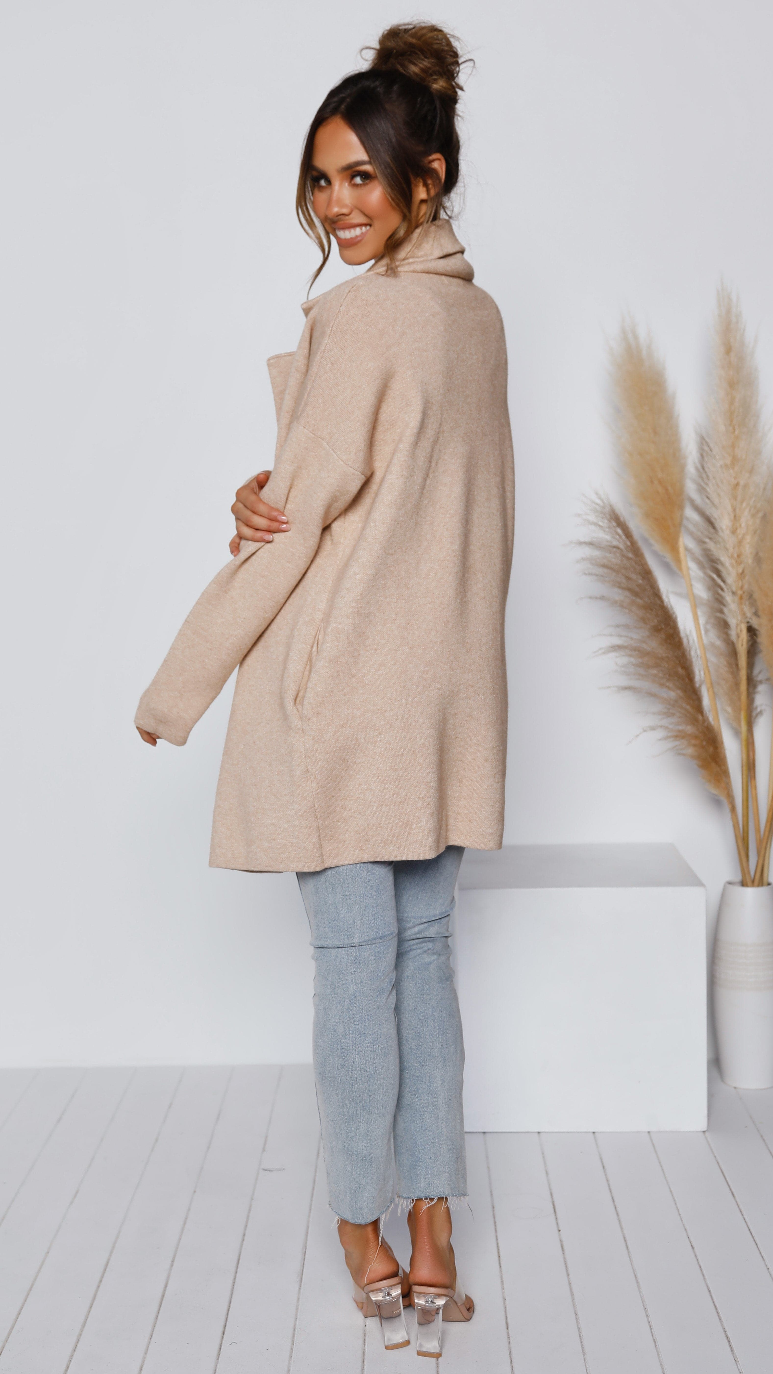 Zuzu Coatigan - Oatmeal-Sunshines Bliss