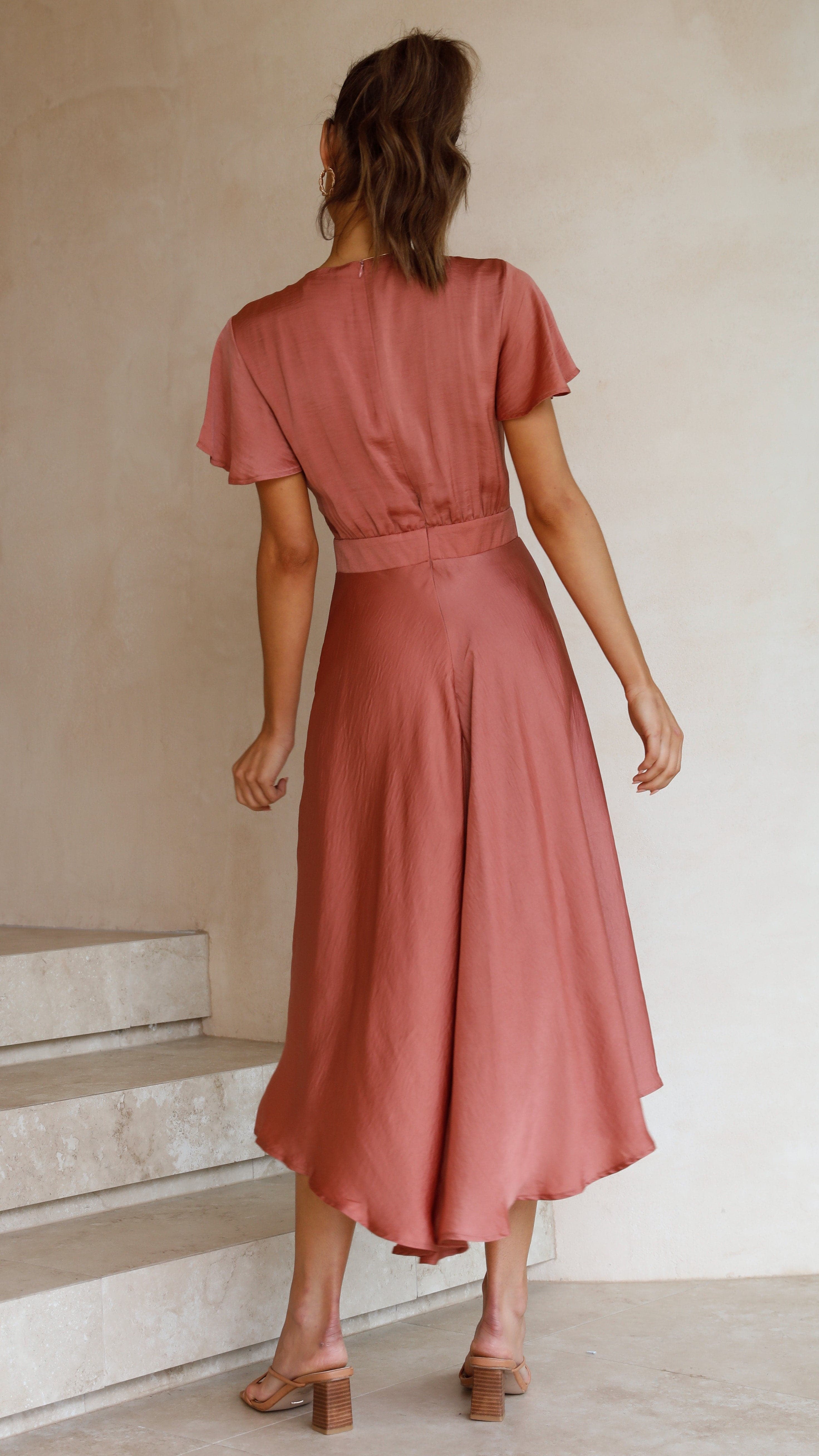 Sunny Daze Dress - Baked Rose-Sunshines Bliss