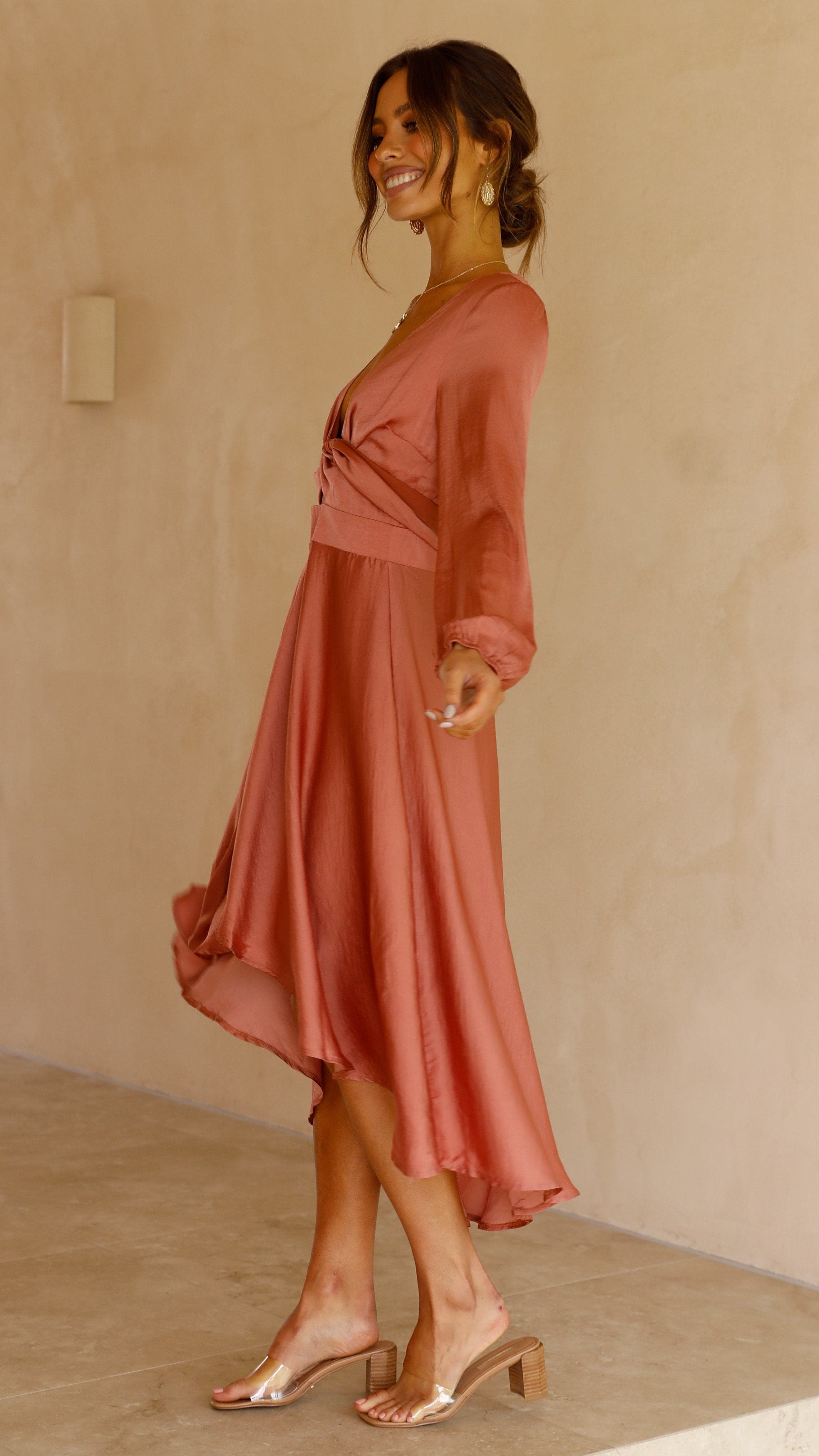 Starry Nights Dress - Baked Rose-Sunshines Bliss