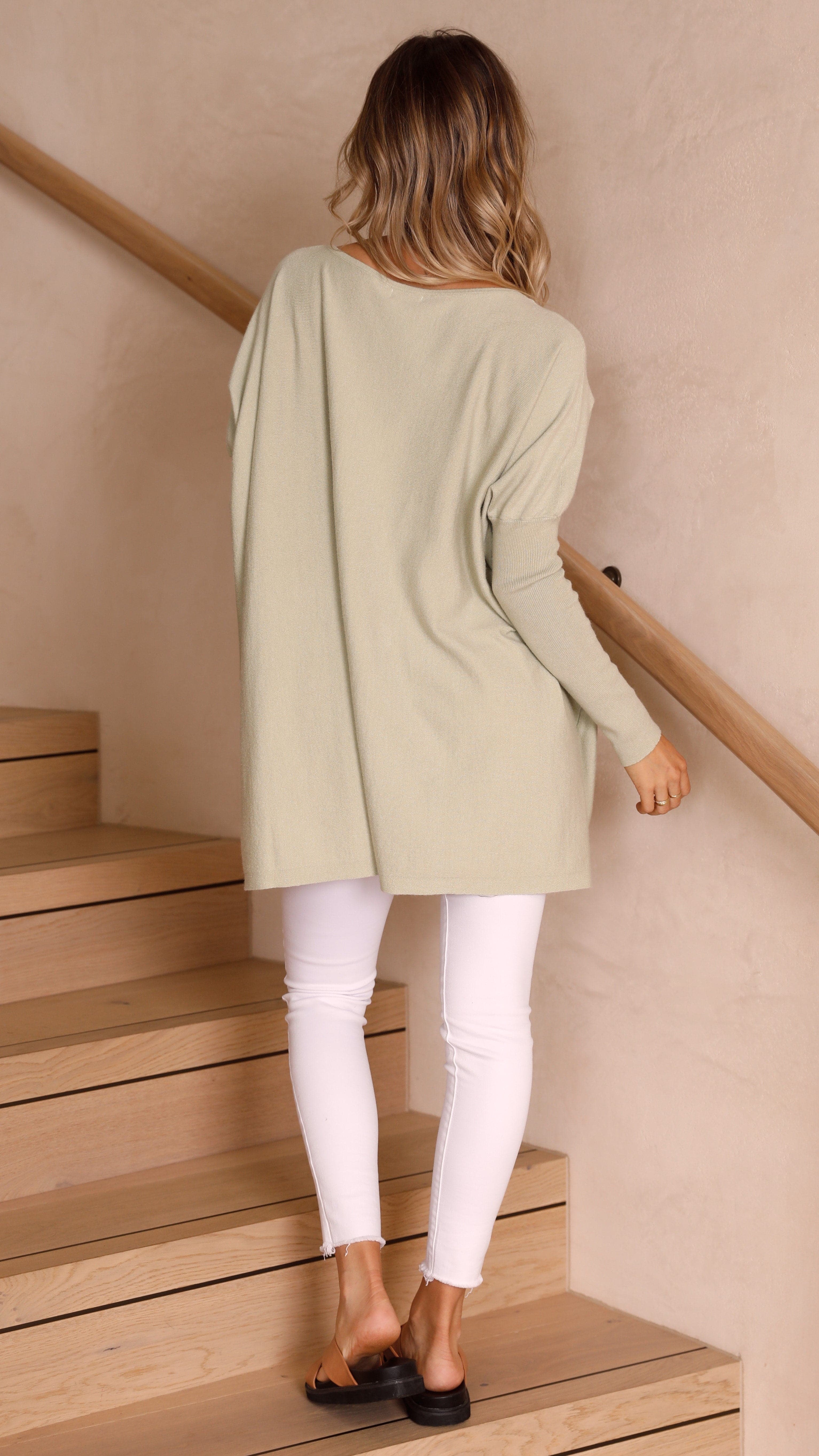 Amalia Knit Top - Sage-Sunshines Bliss