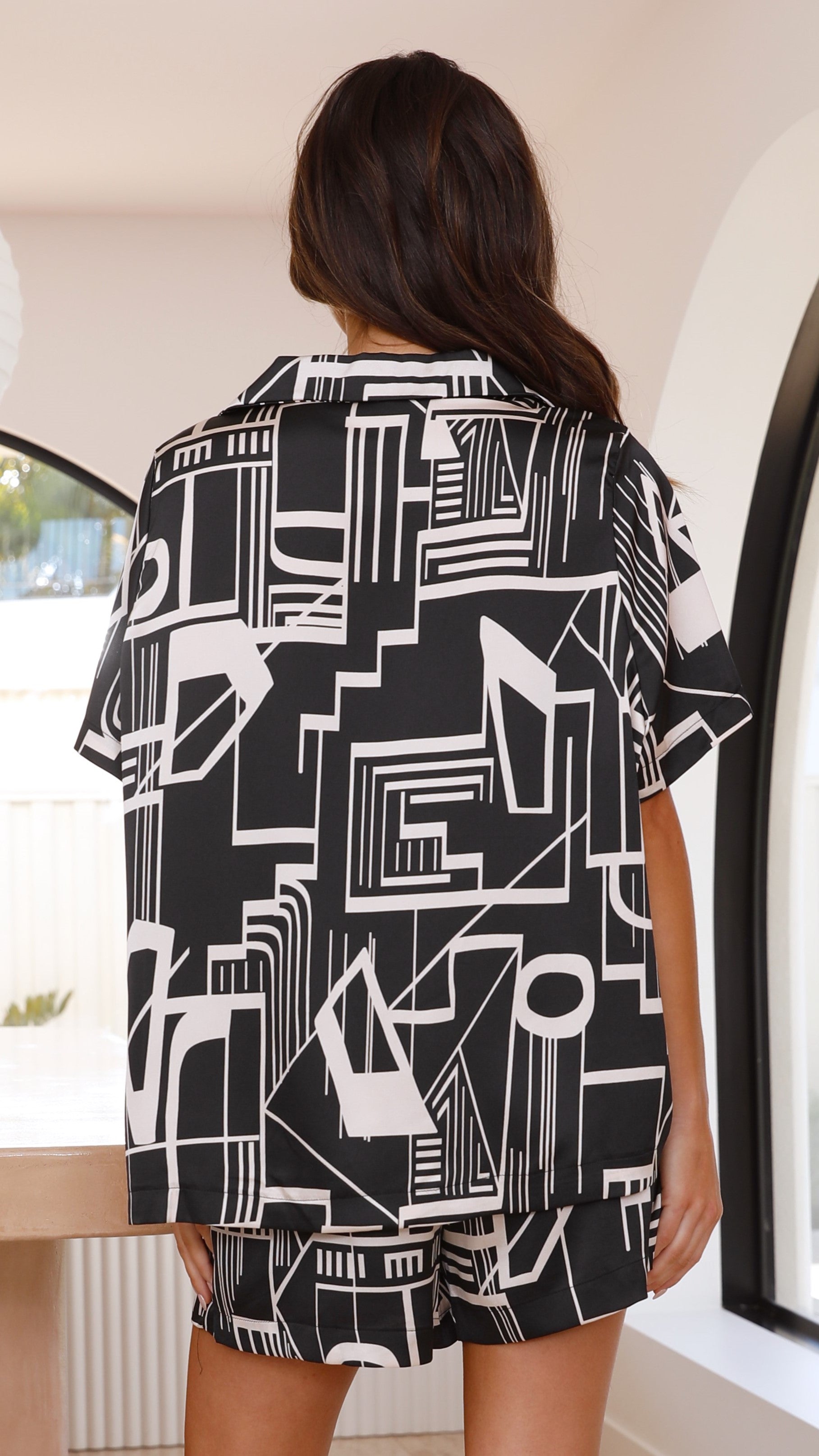 Whitney Button Up Shirt - Lost City-Sunshines Bliss