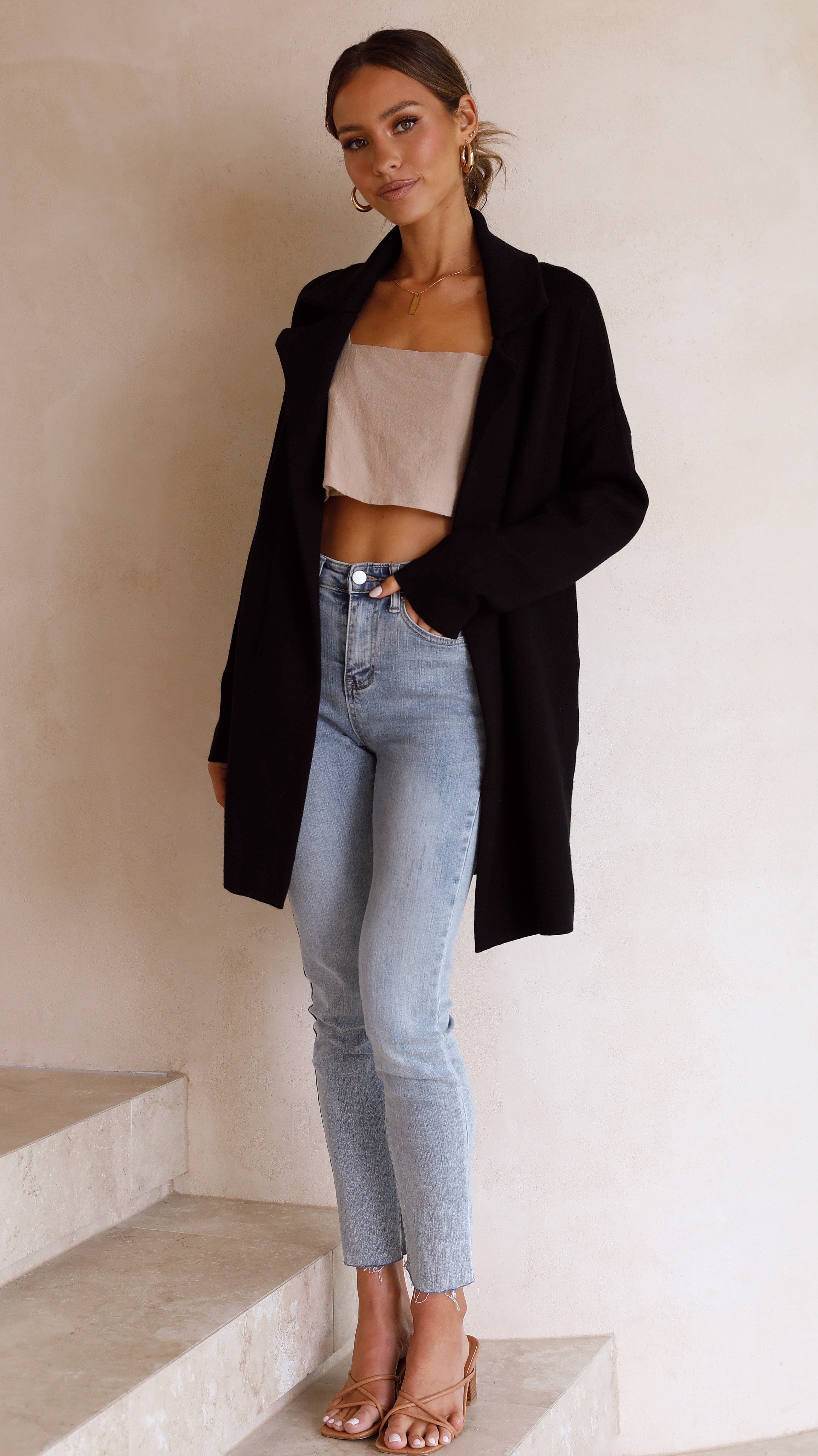 Zuzu Coatigan - Black-Sunshines Bliss