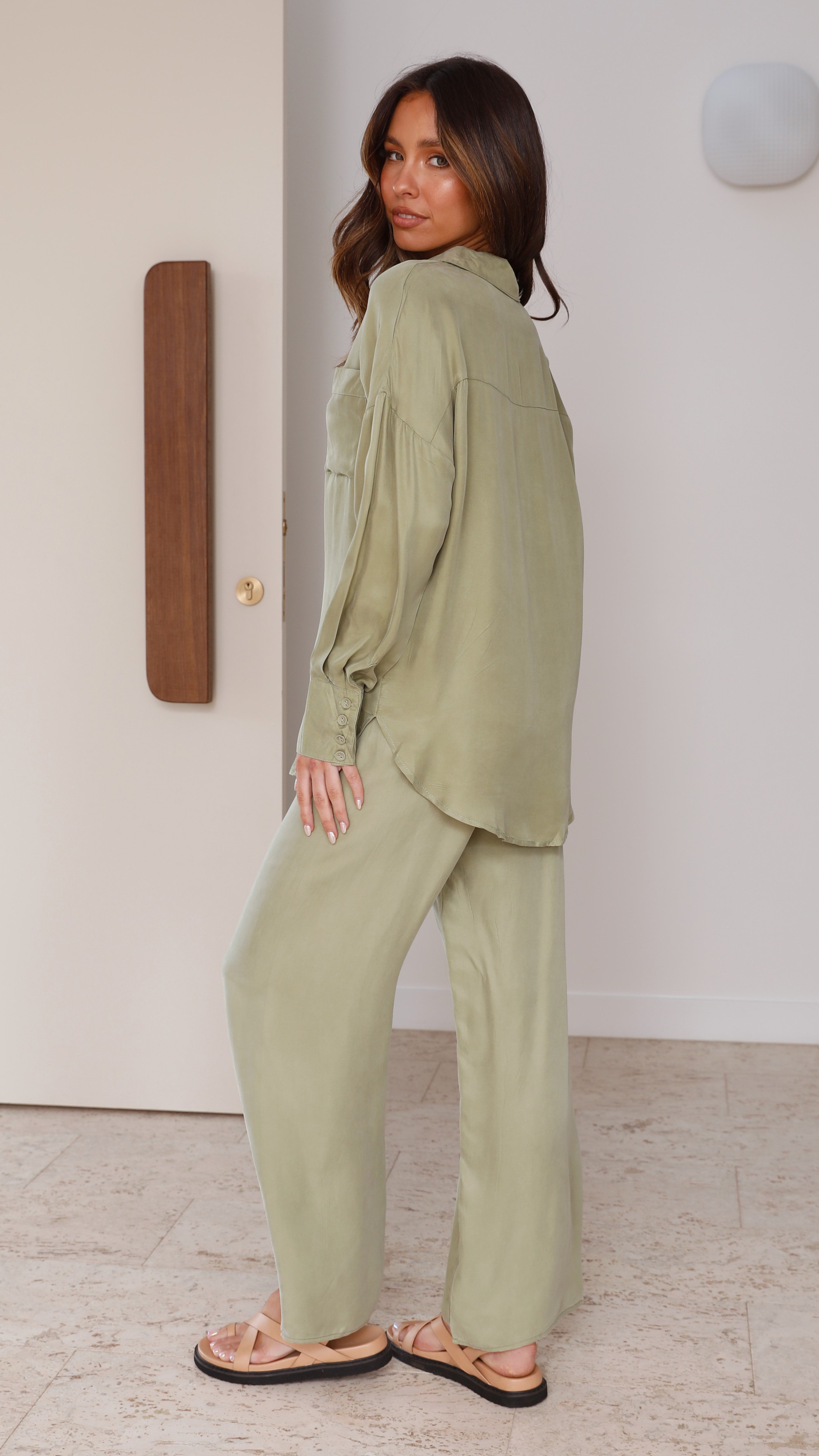 Montana Pants - Sage Cupro-Sunshines Bliss