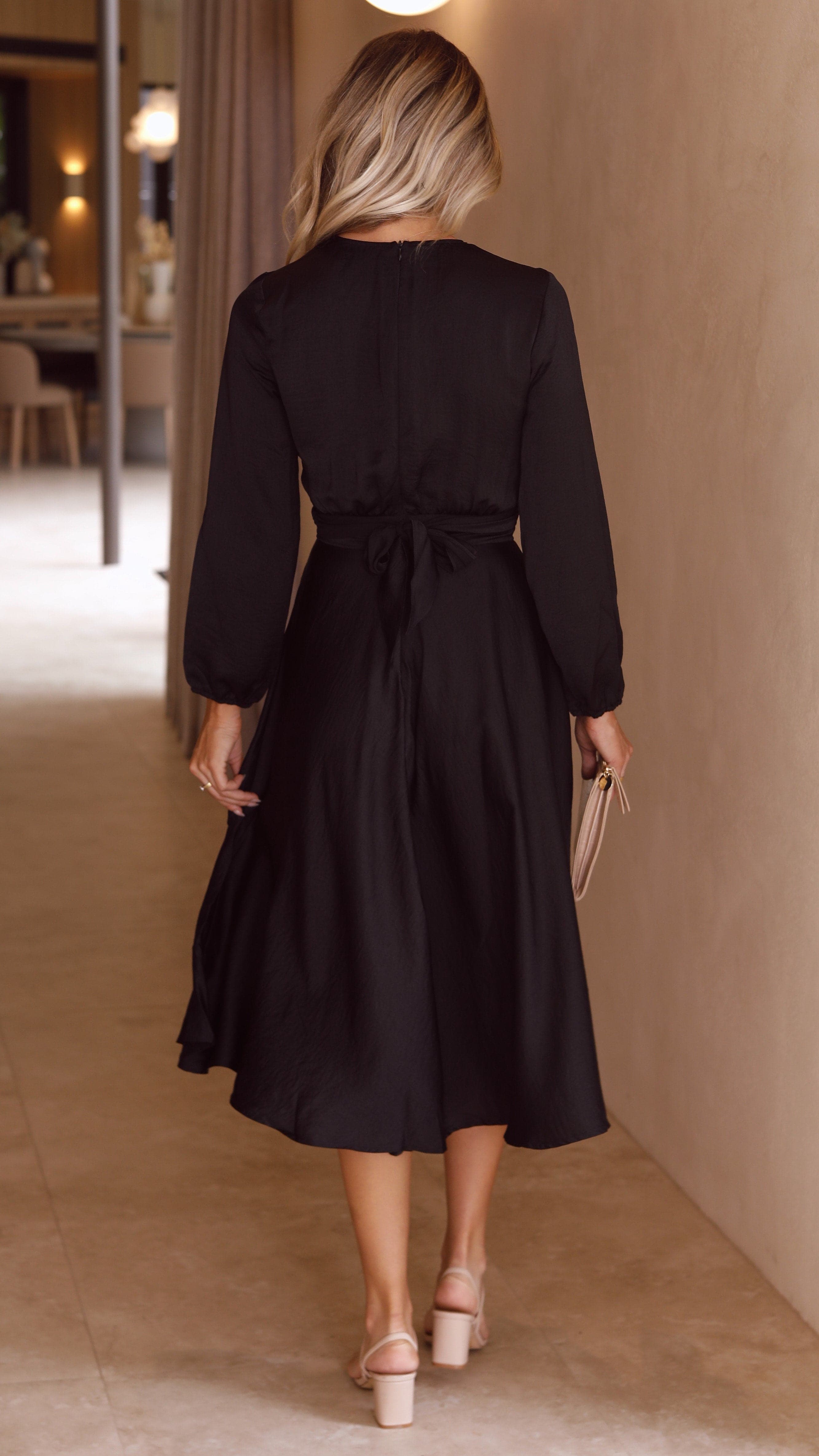 Starry Nights Dress - Black-Sunshines Bliss