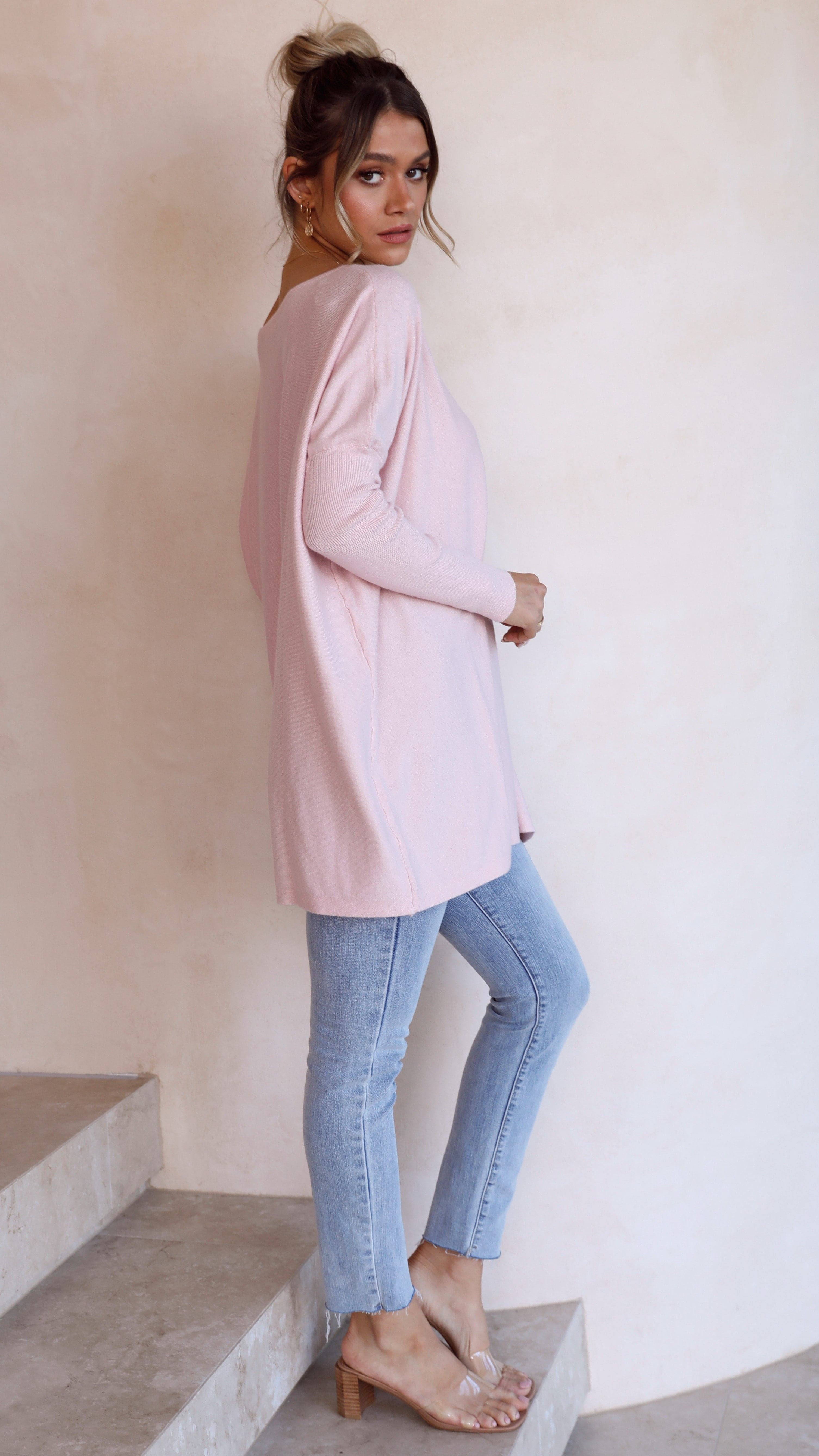 Amalia Knit Top - Blush-Sunshines Bliss