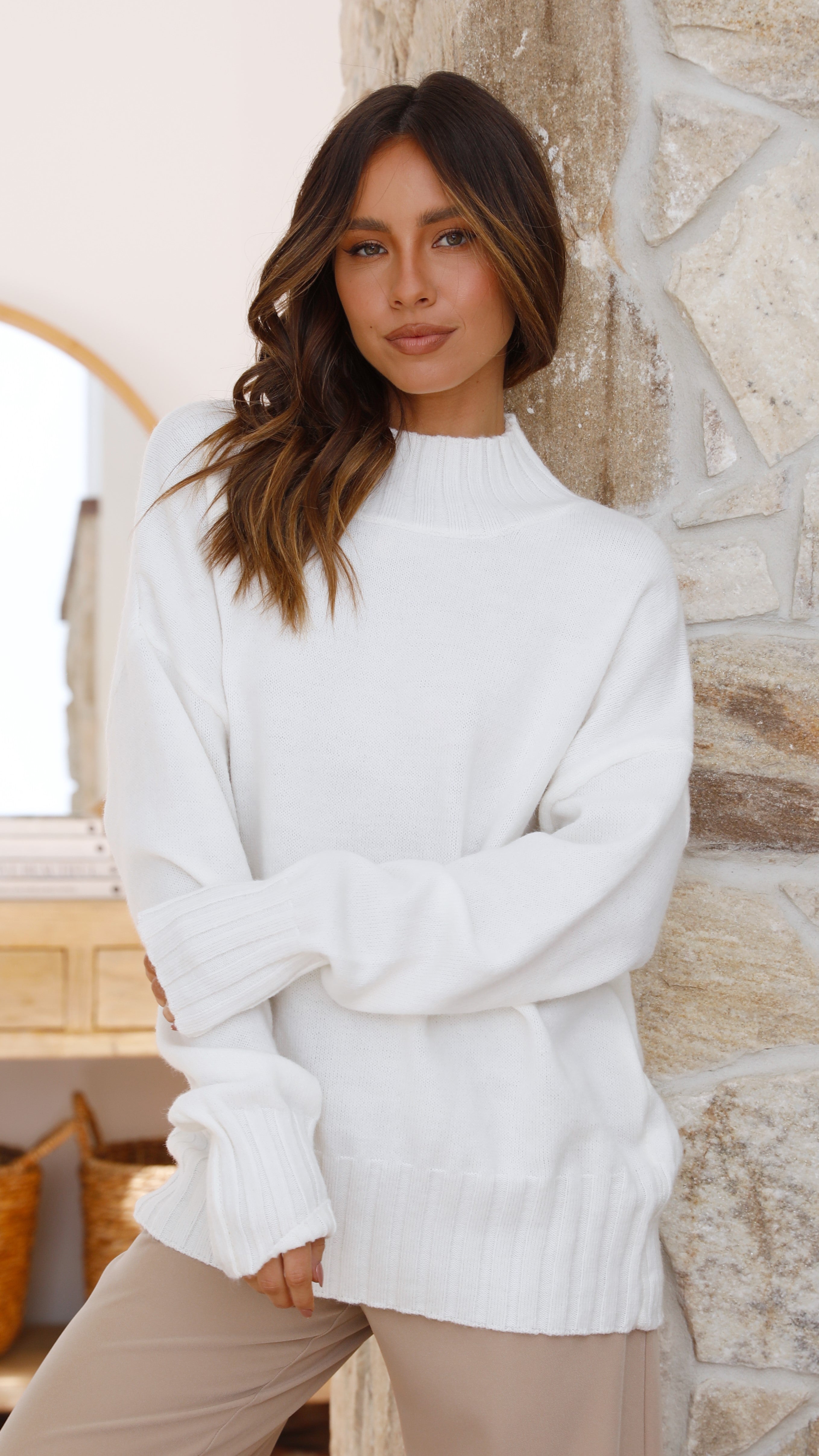 Charlie Knit - White-Sunshines Bliss