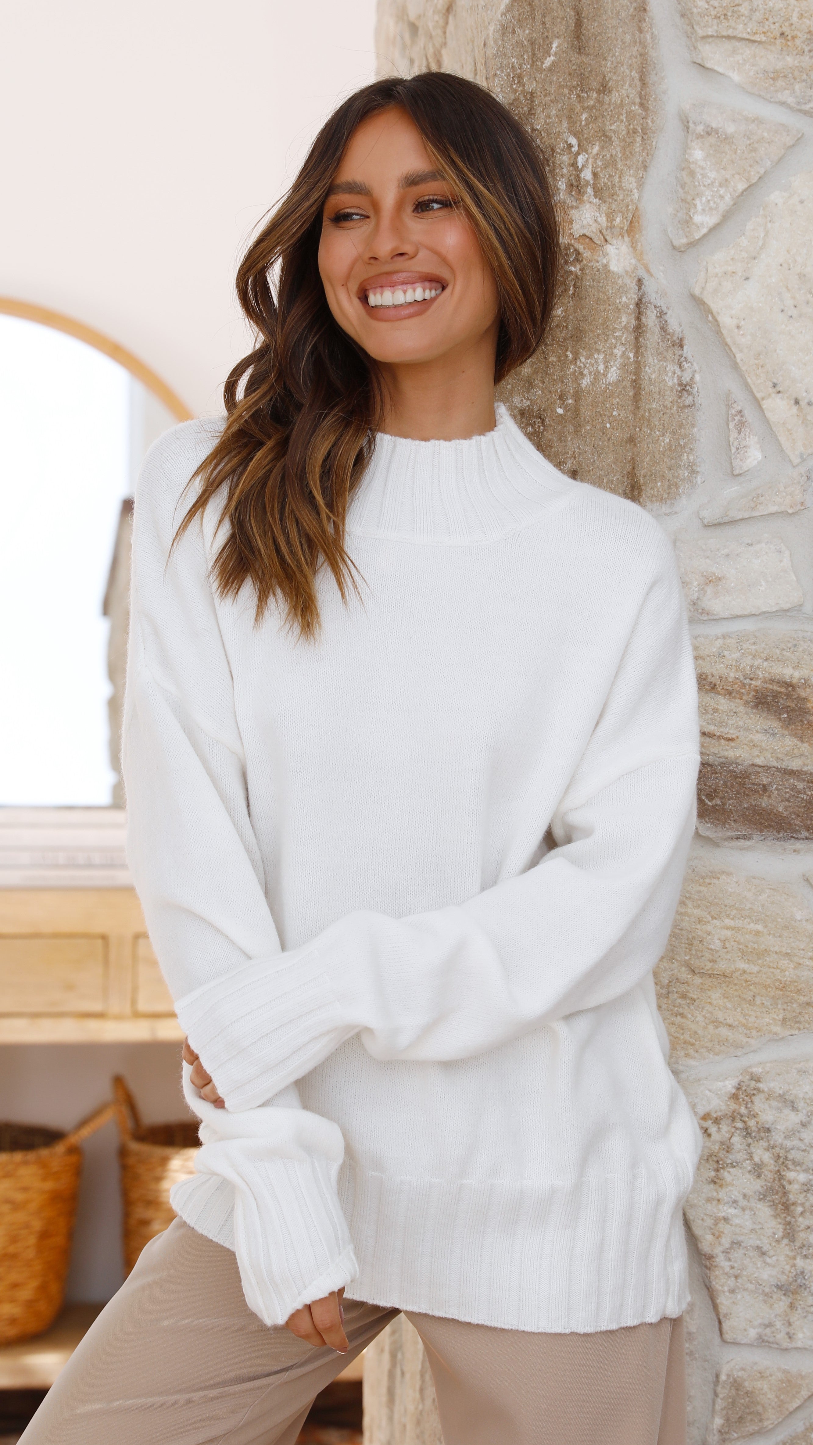 Charlie Knit - White-Sunshines Bliss