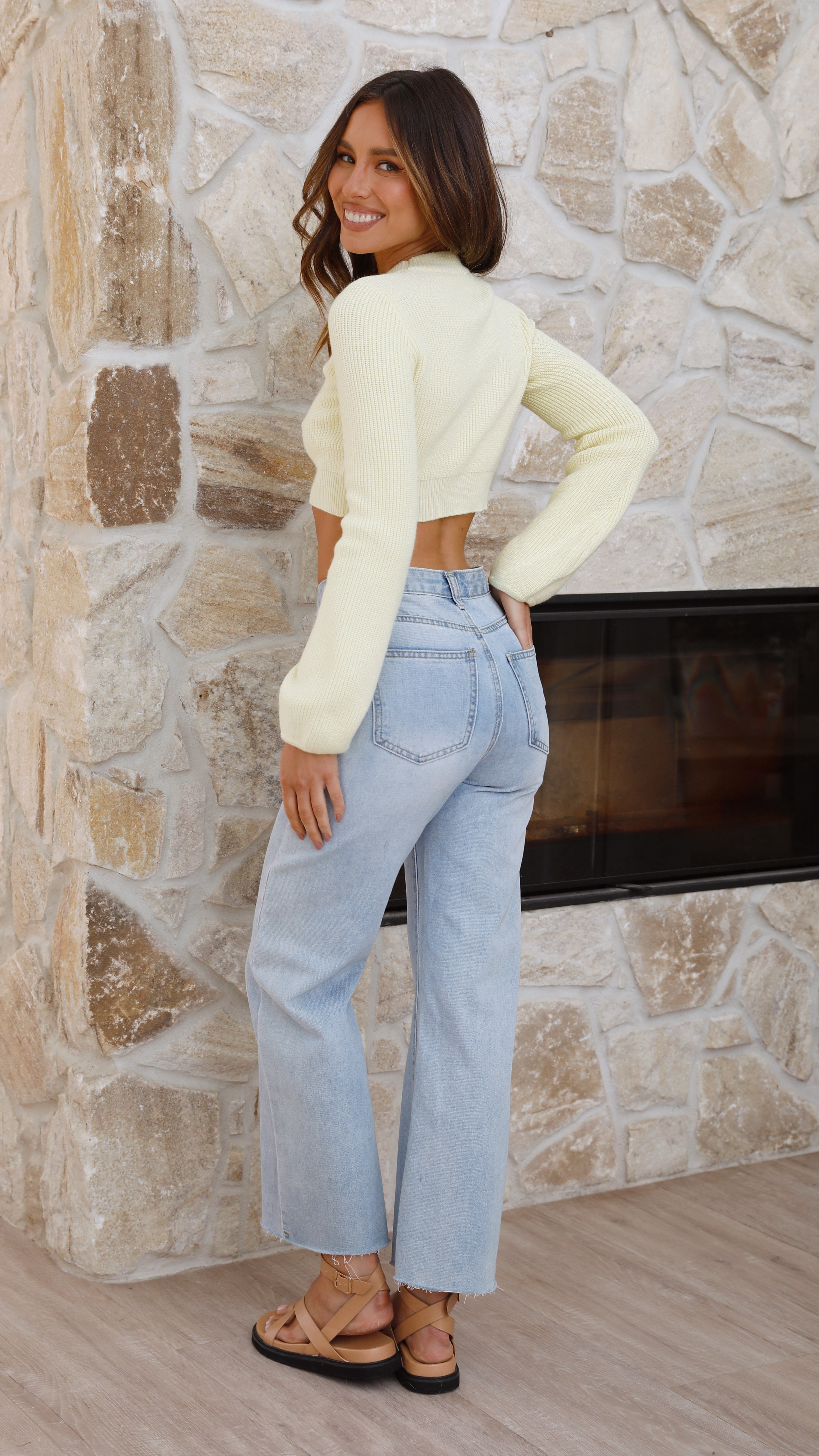 Okapi Knit Top - Yellow-Sunshines Bliss