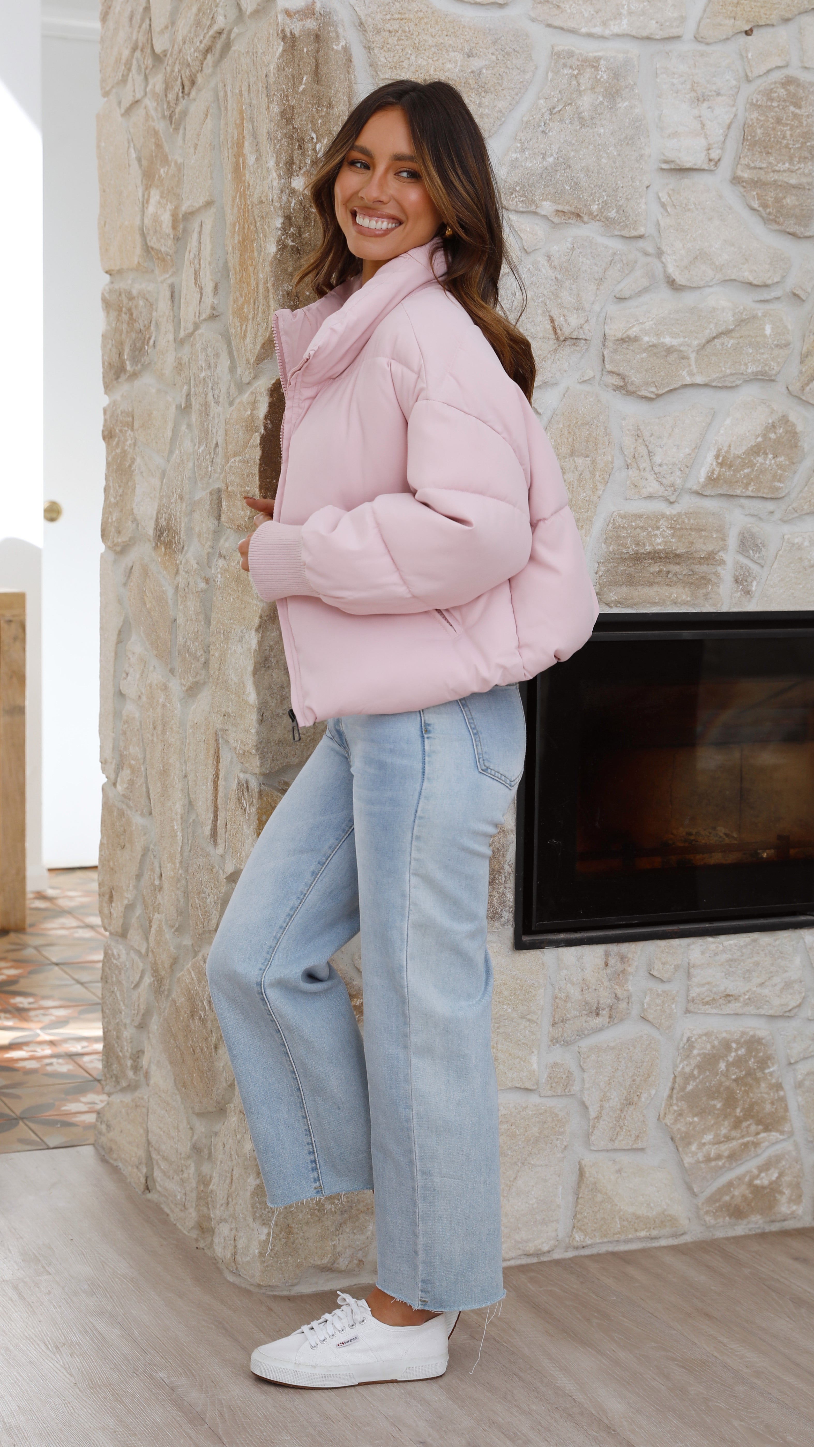 Carmen Puffer Jacket - Blush-Sunshines Bliss