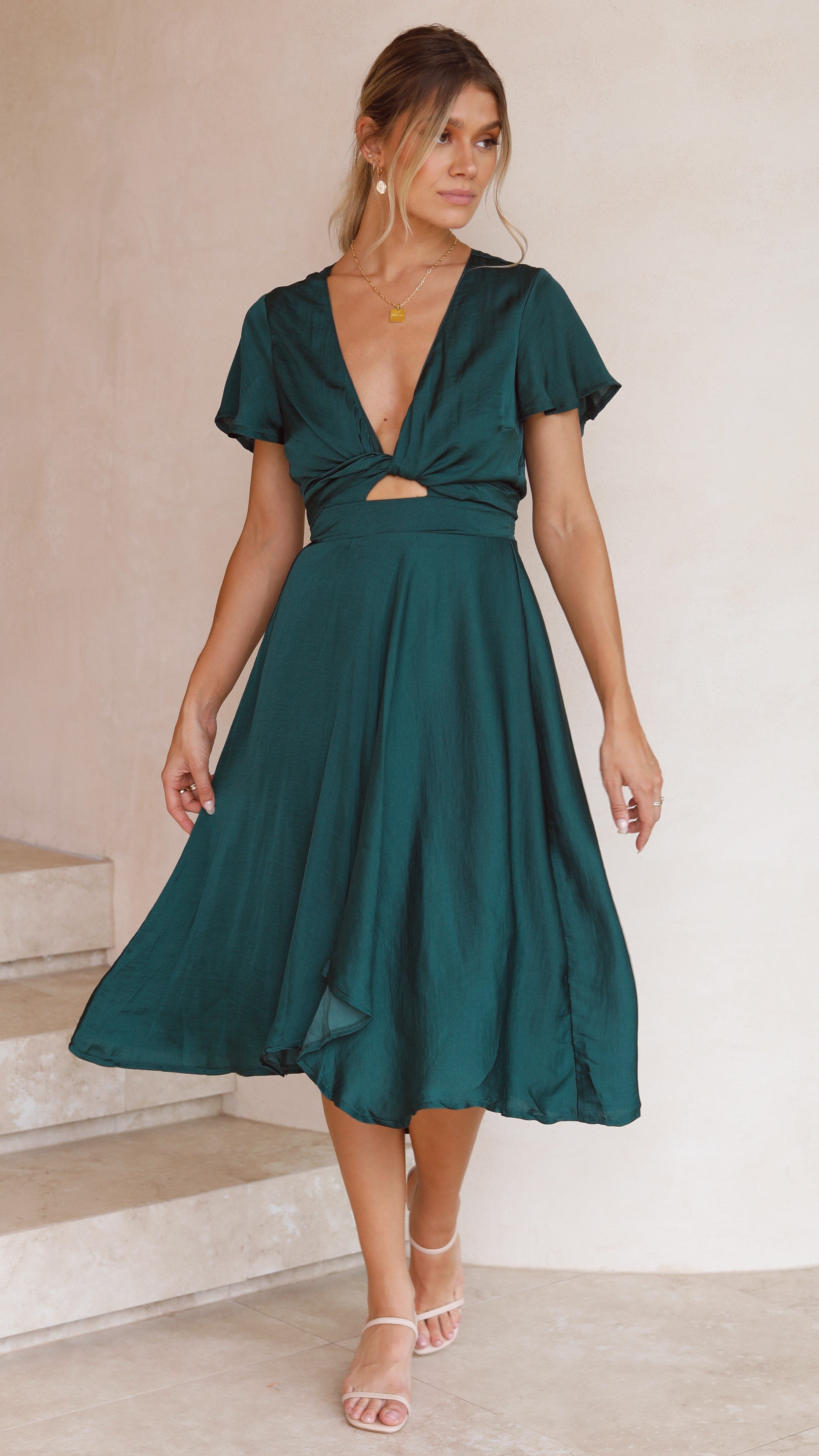 Sunny Daze Dress - Emerald-Sunshines Bliss