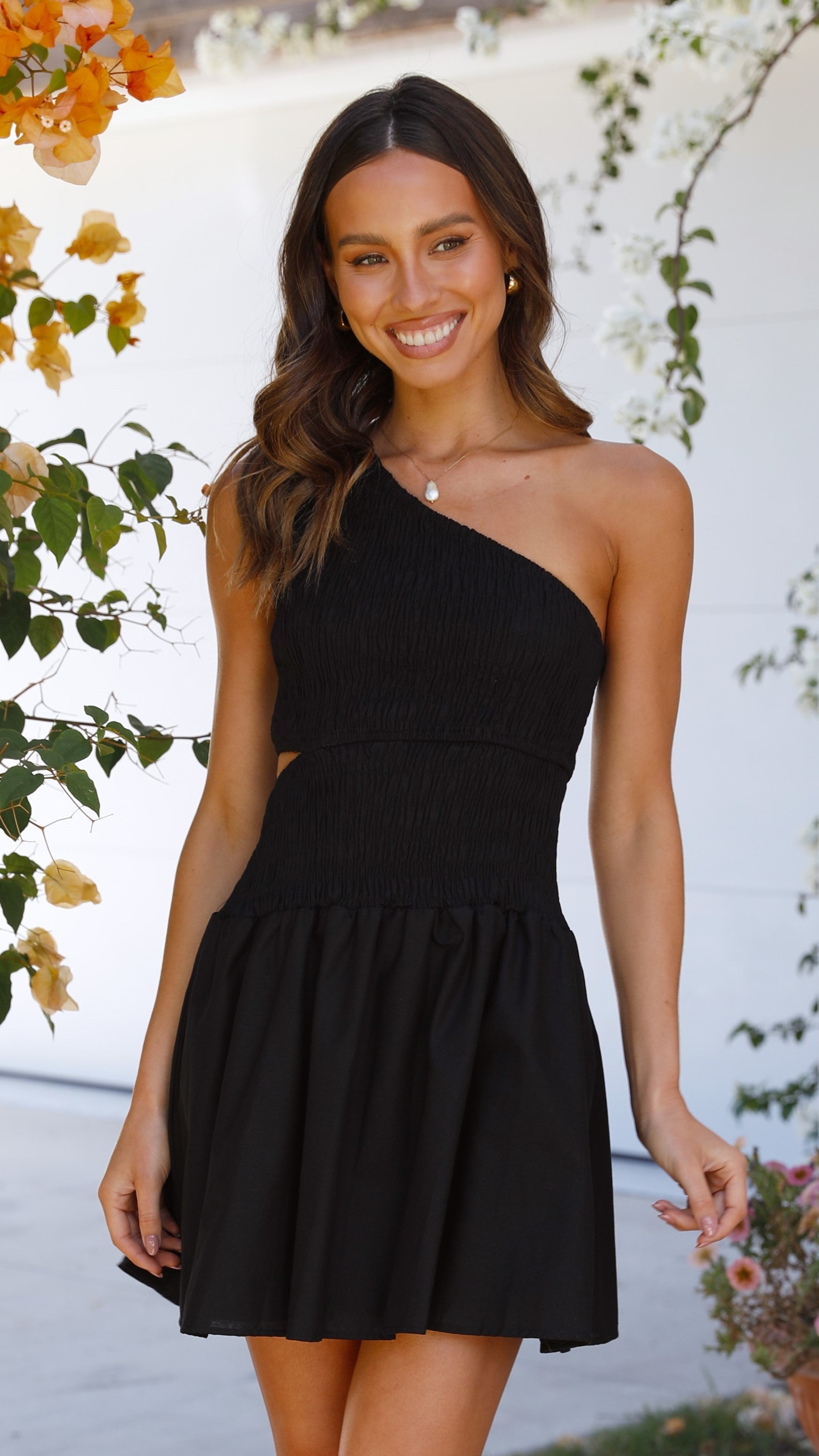Sara Mini Dress - Black-Sunshines Bliss