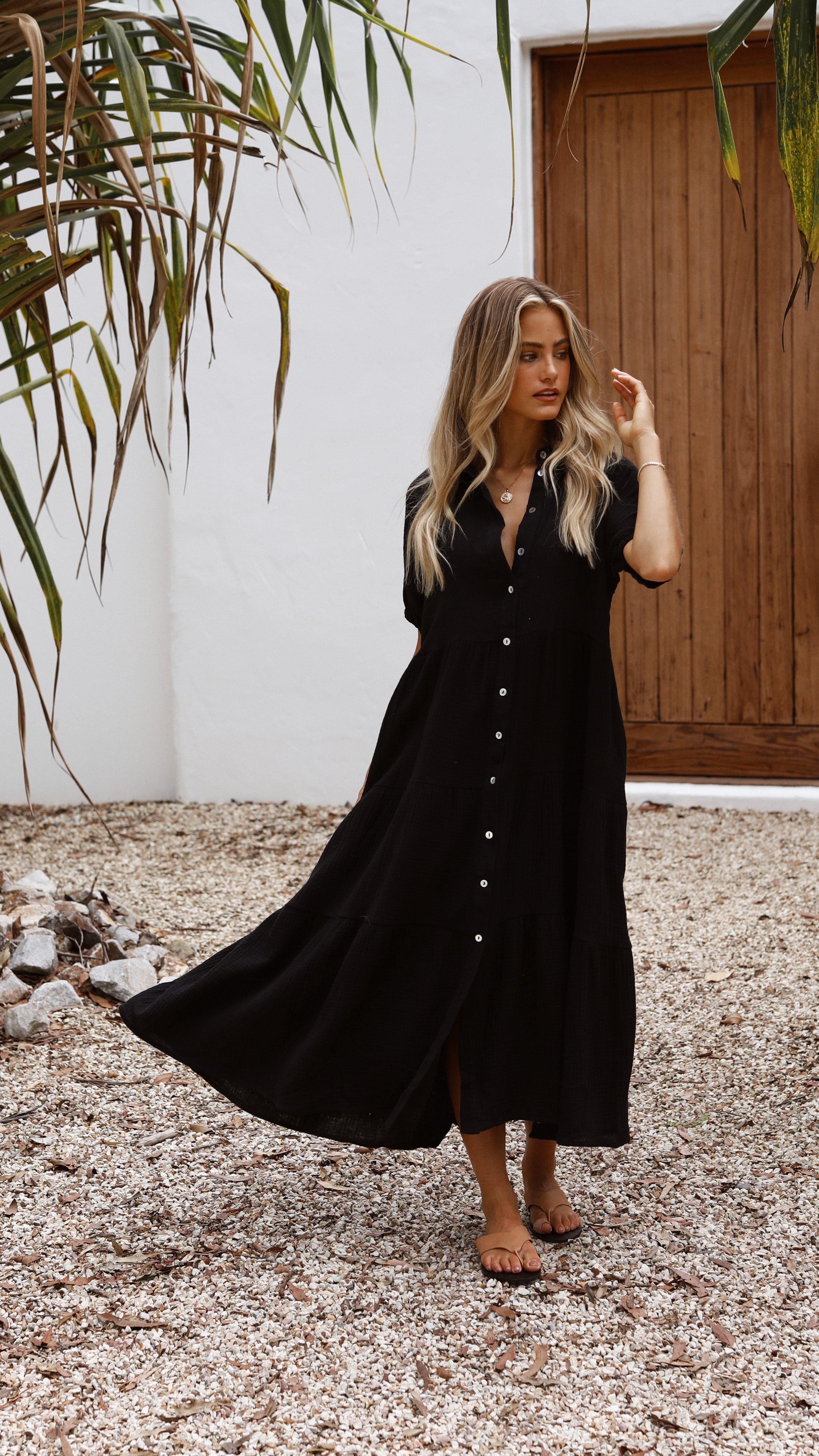 Morgana Dress - Black-Sunshines Bliss
