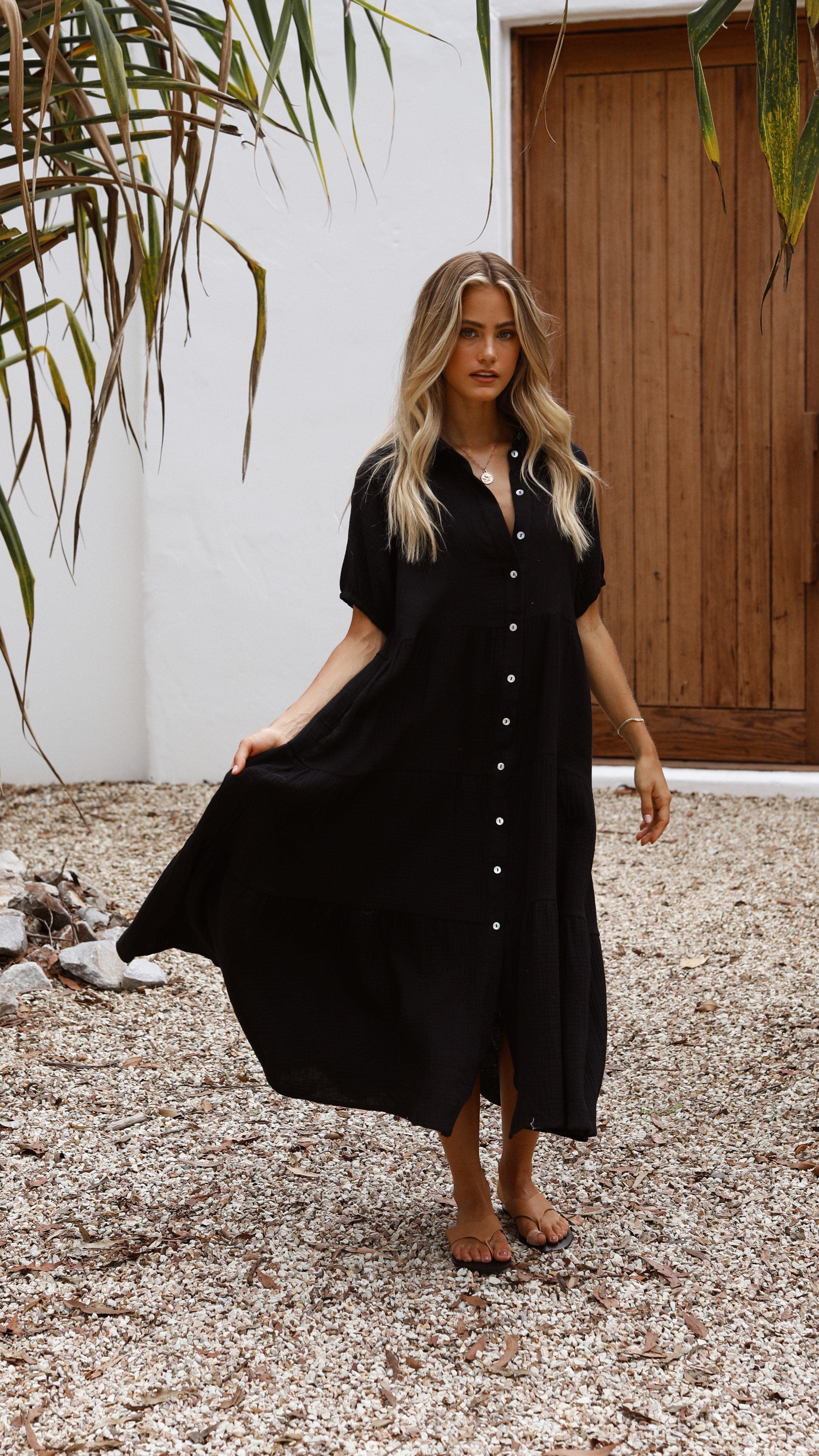 Morgana Dress - Black-Sunshines Bliss