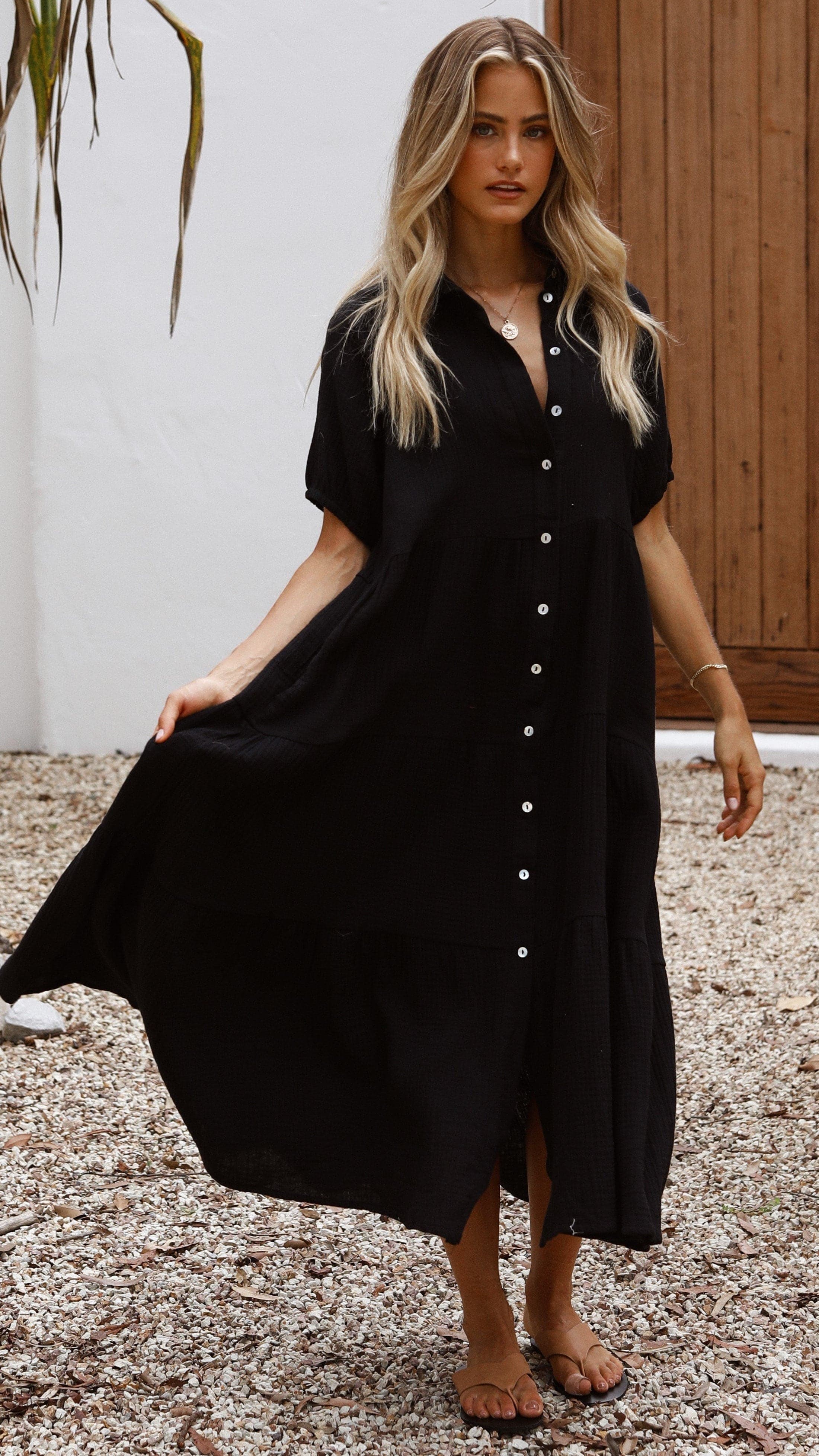Morgana Dress - Black-Sunshines Bliss