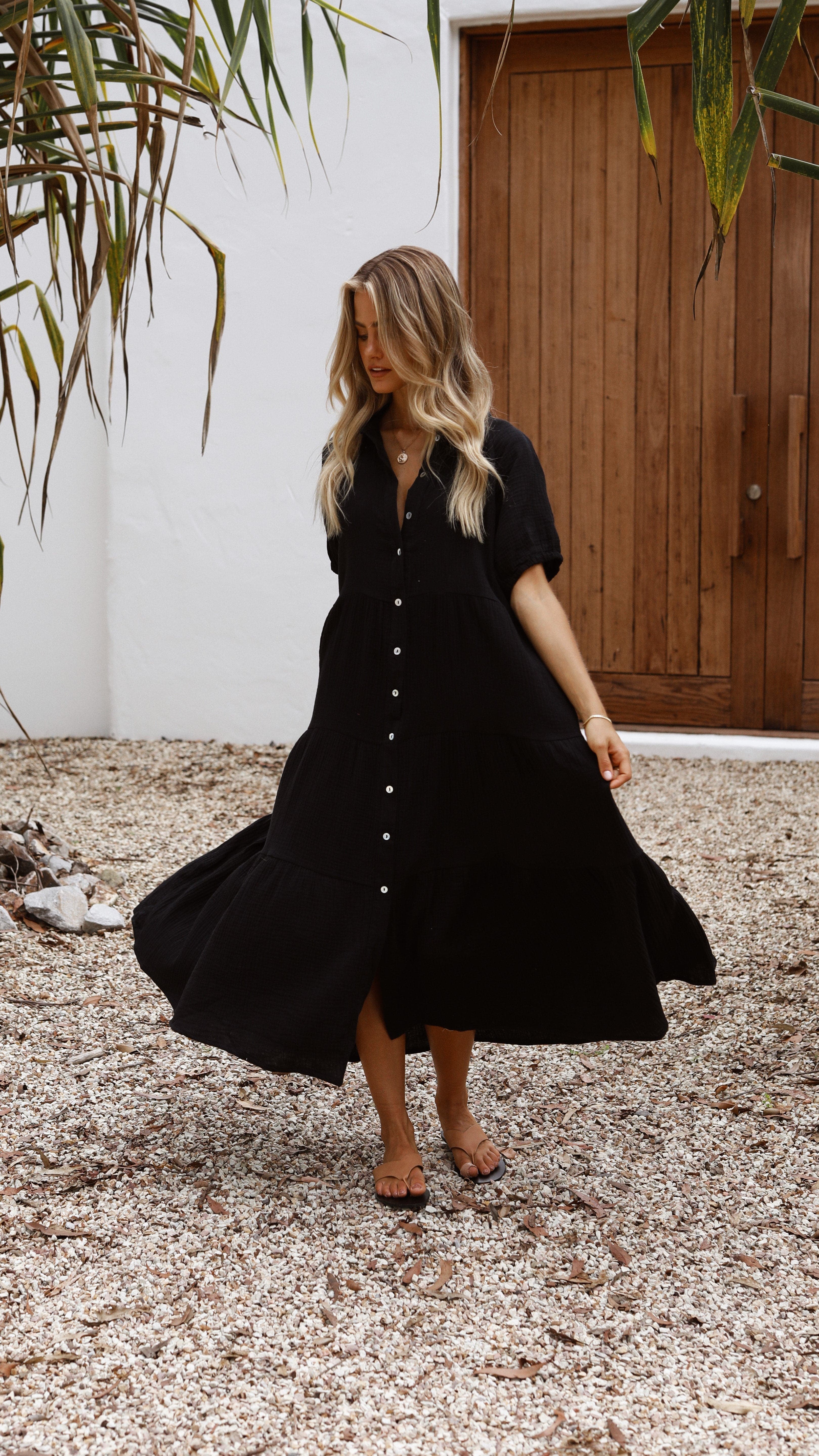 Morgana Dress - Black-Sunshines Bliss