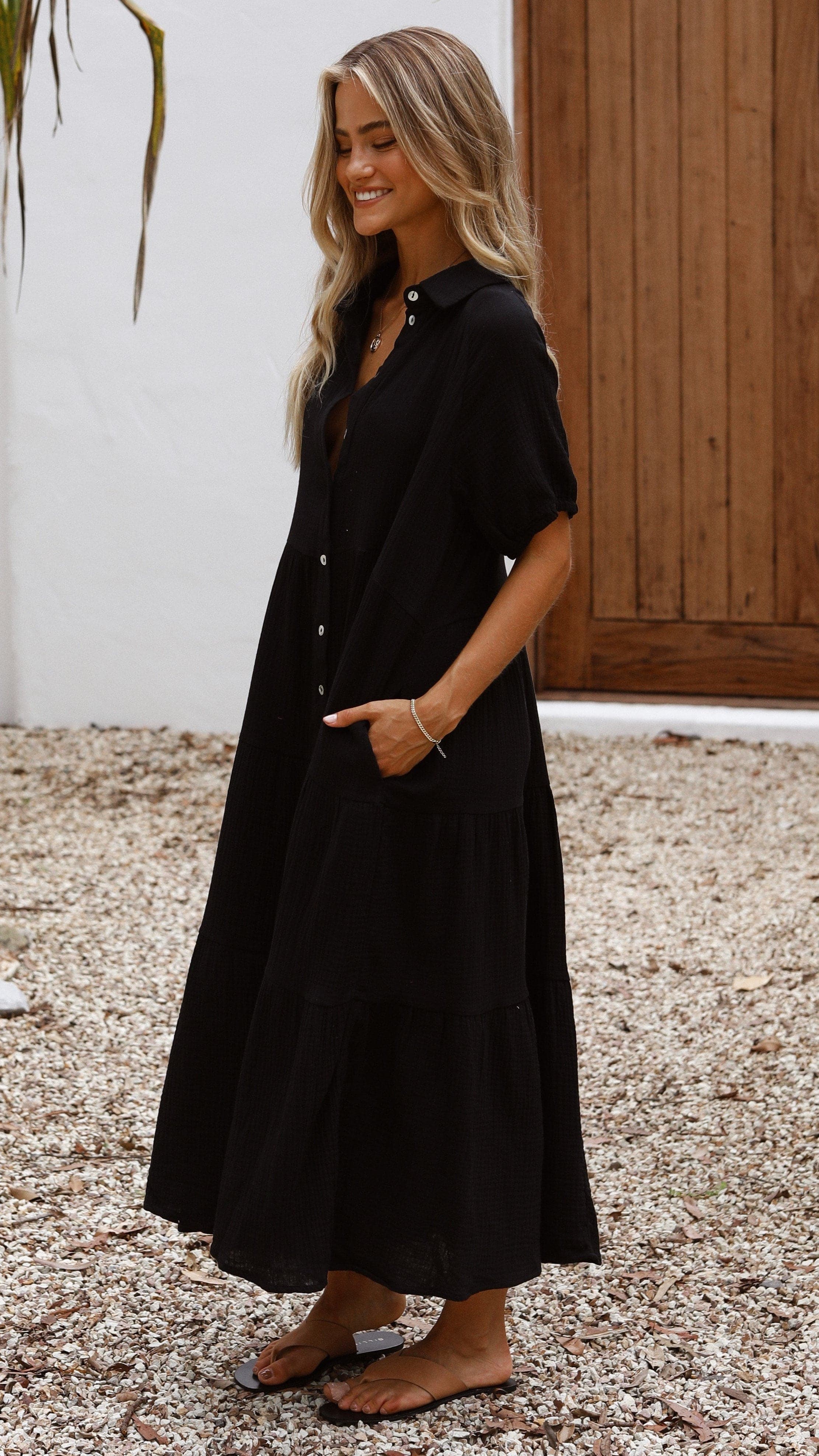 Morgana Dress - Black-Sunshines Bliss