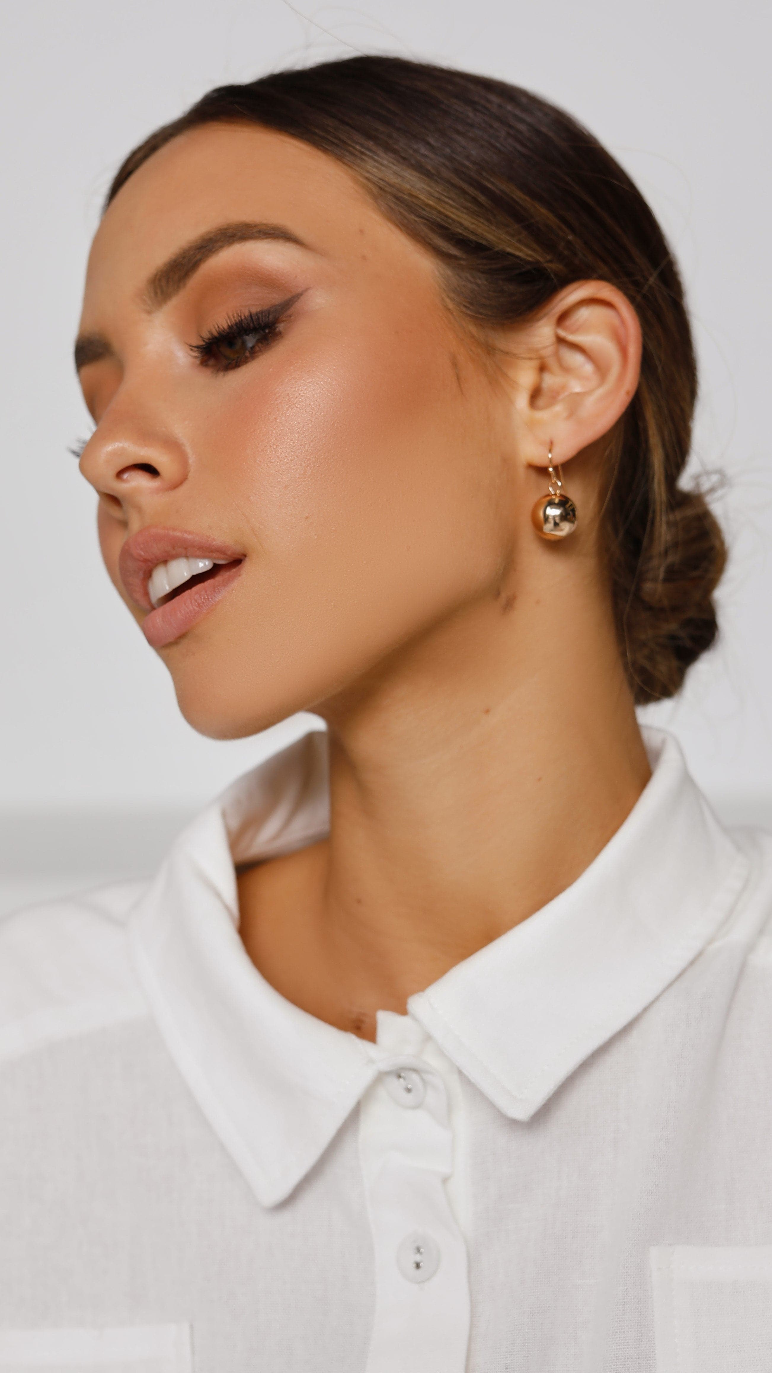 14mm Ball Earrings-Sunshines Bliss