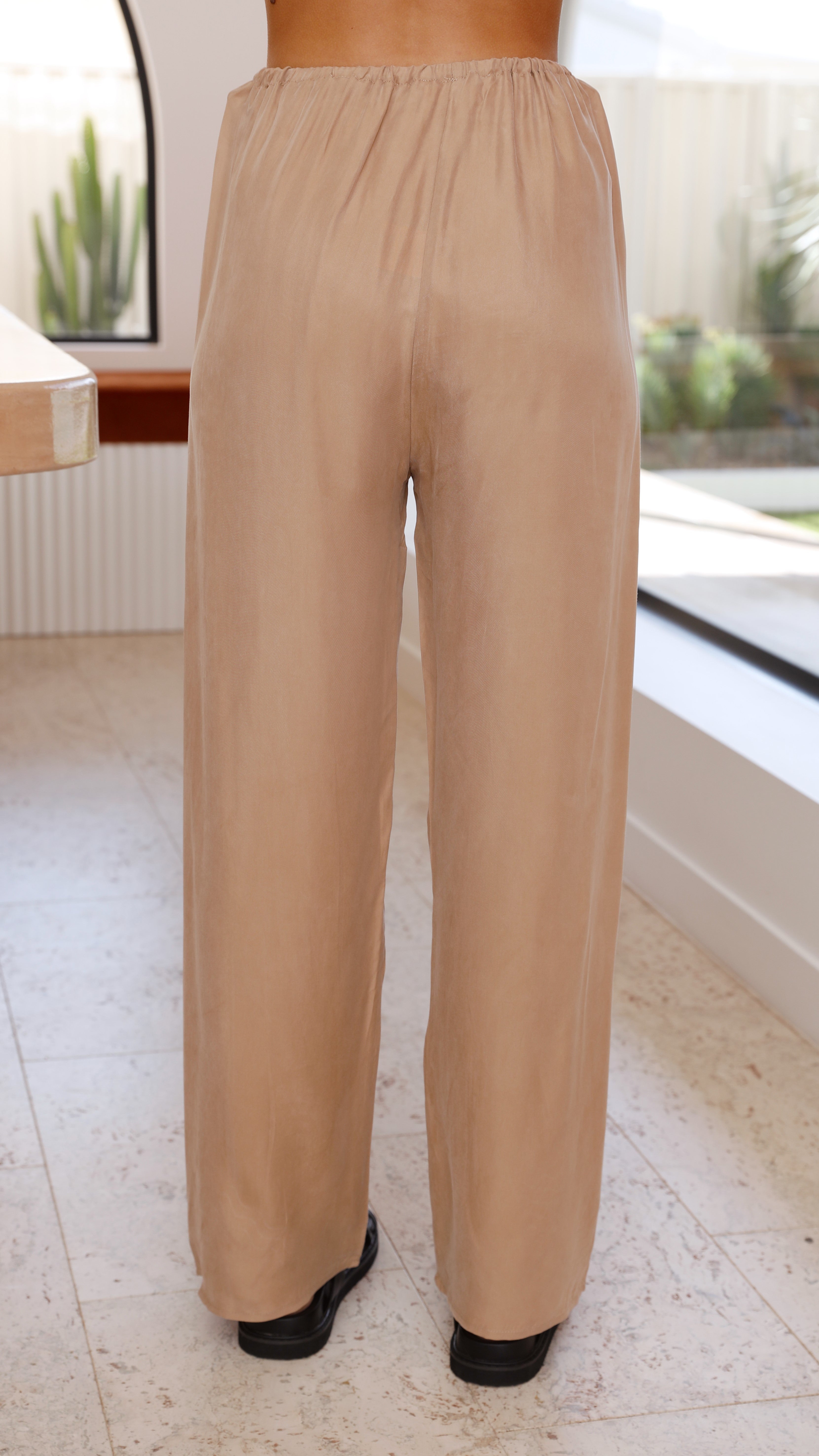 Montana Pants - Oat Cupro-Sunshines Bliss