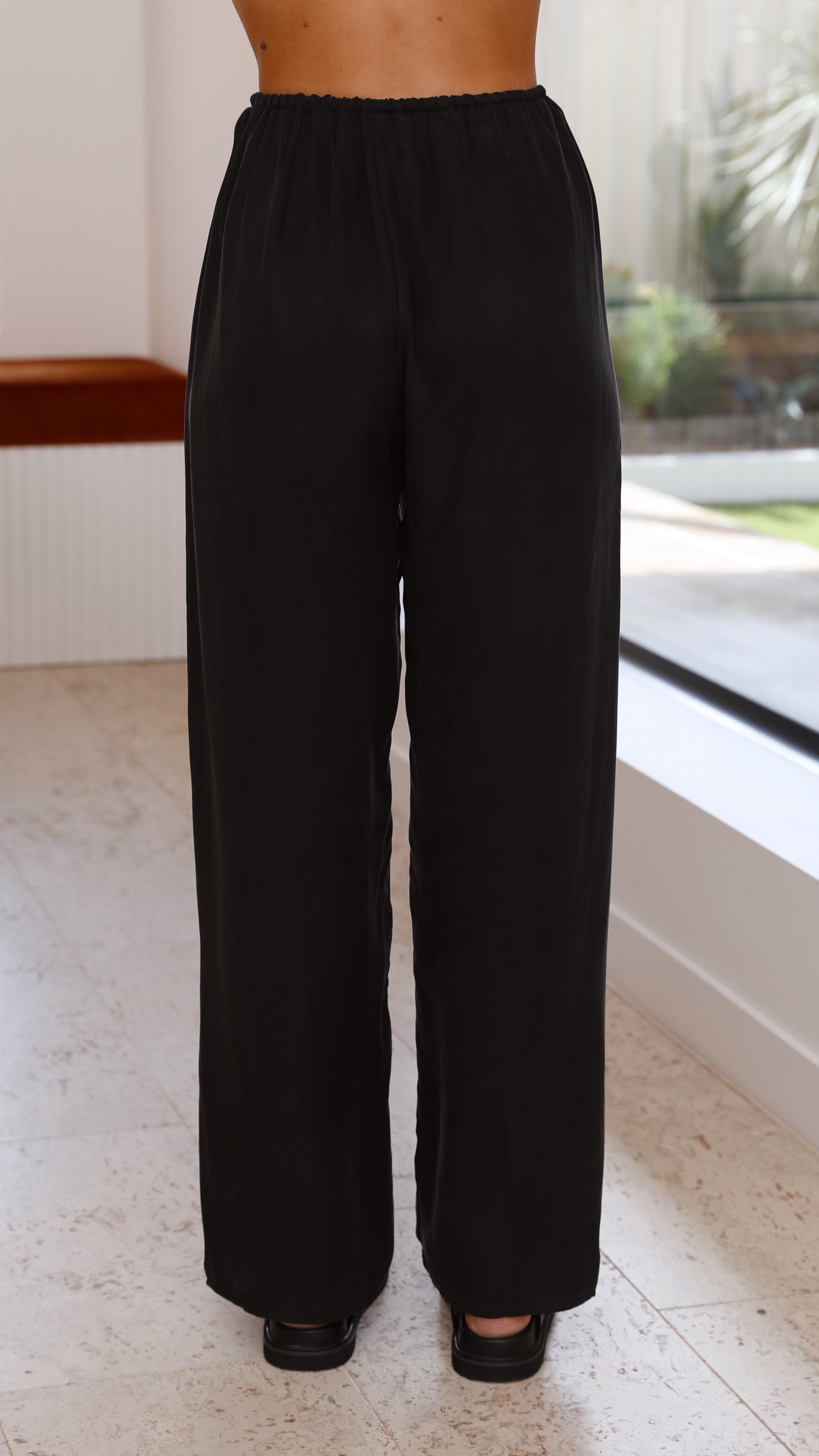 Montana Pants - Black Cupro-Sunshines Bliss