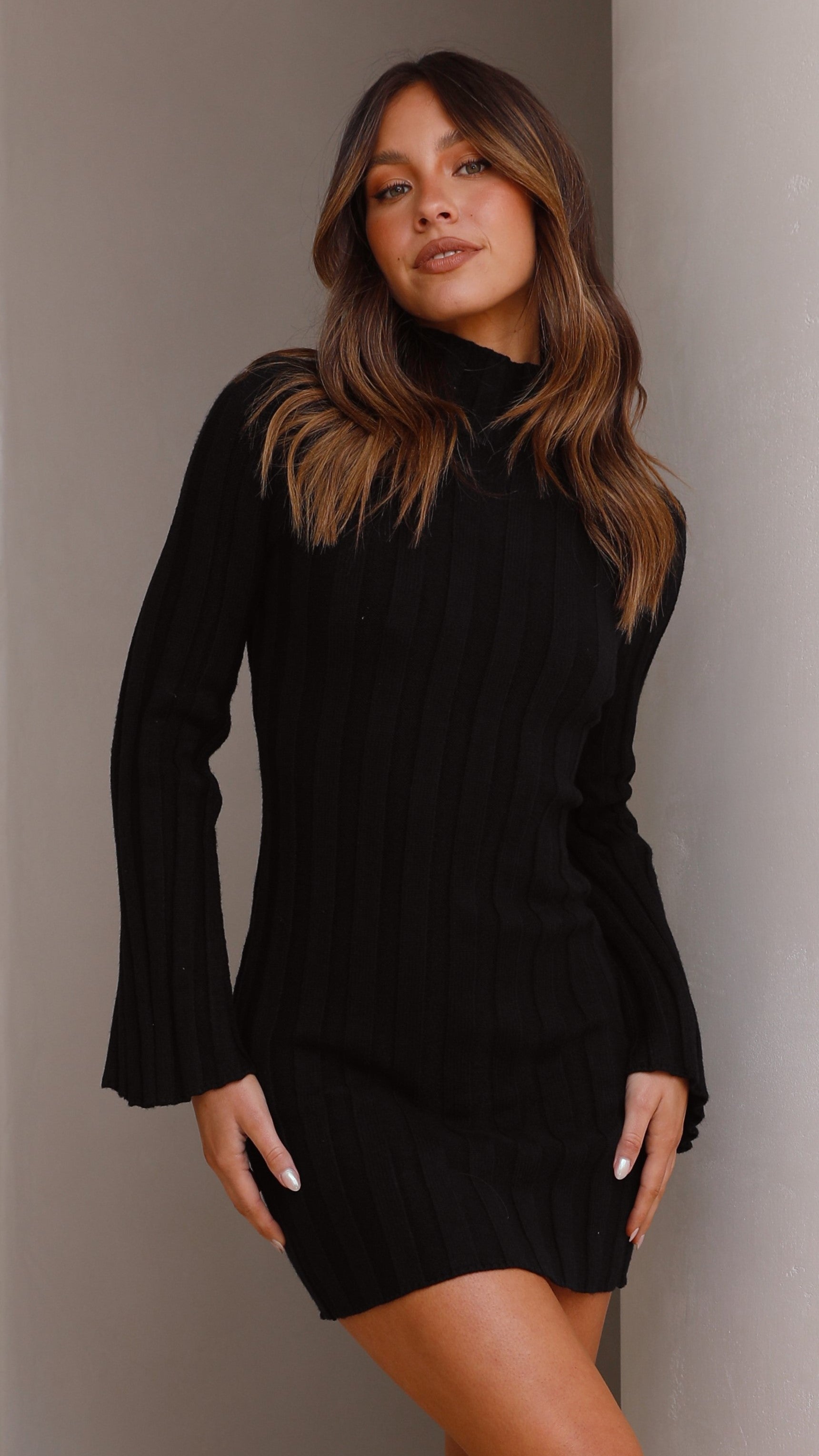 Marlie Mini Dress - Black-Sunshines Bliss