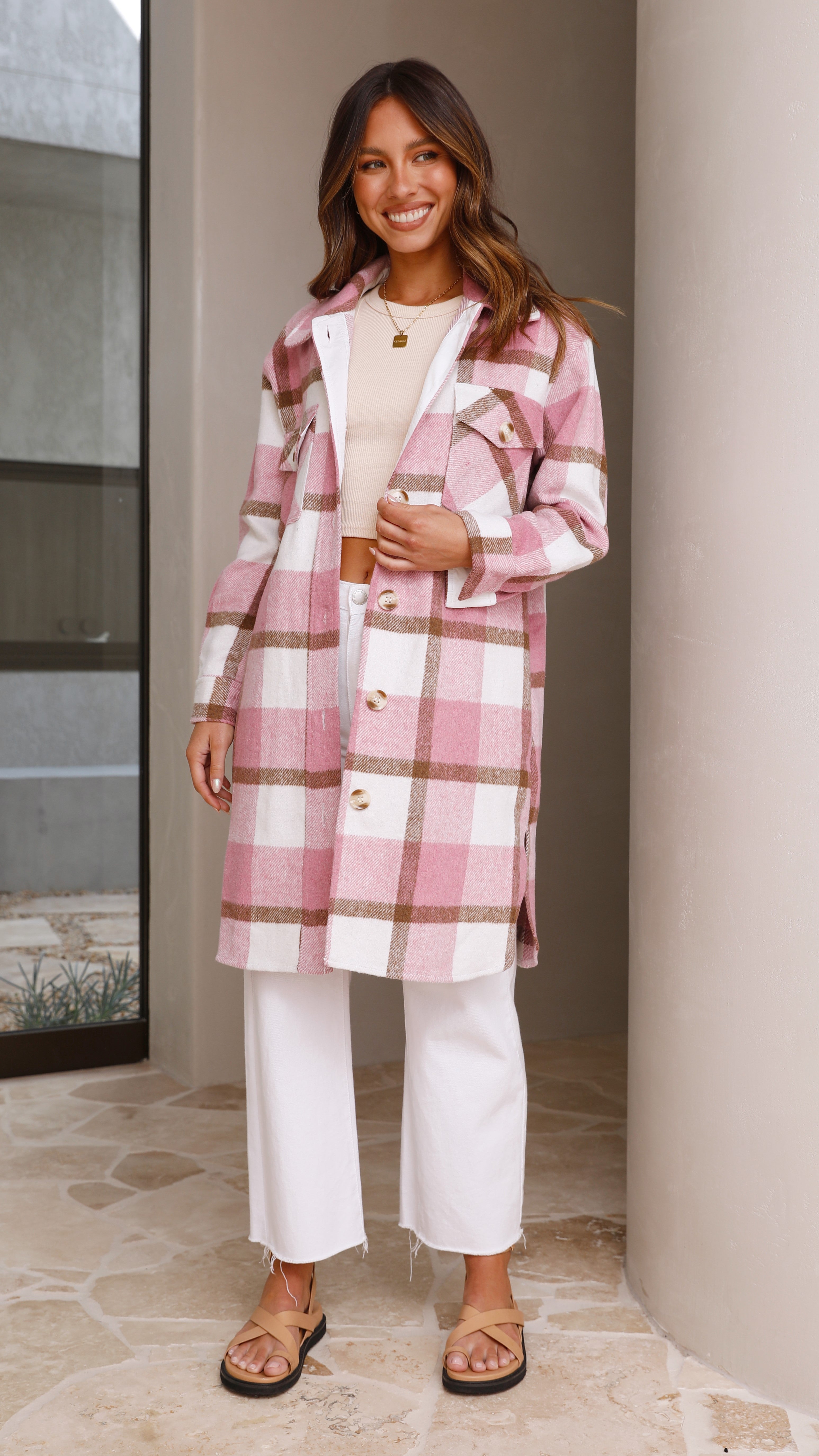 Layla Jacket - Pink-Sunshines Bliss