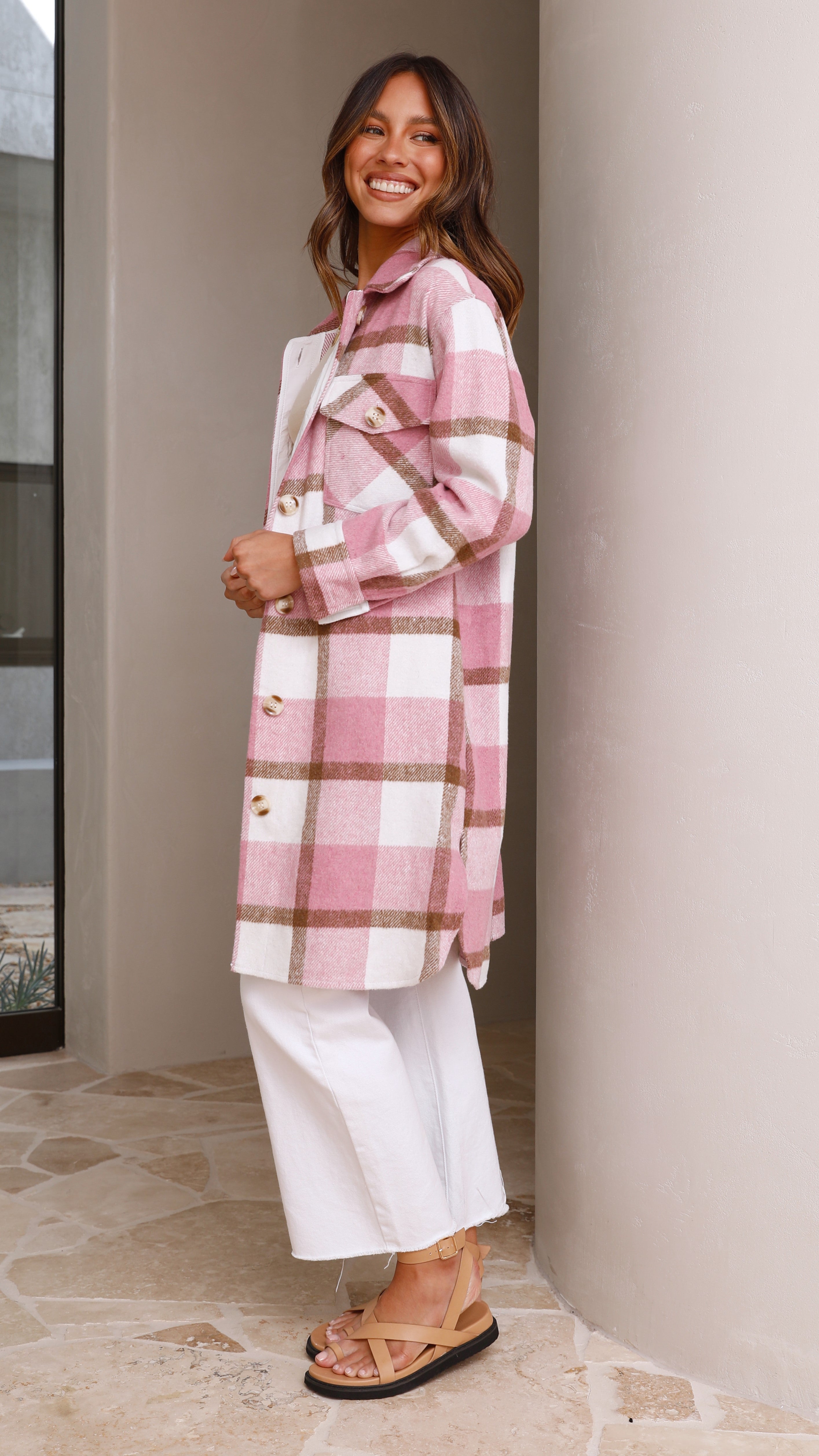 Layla Jacket - Pink-Sunshines Bliss