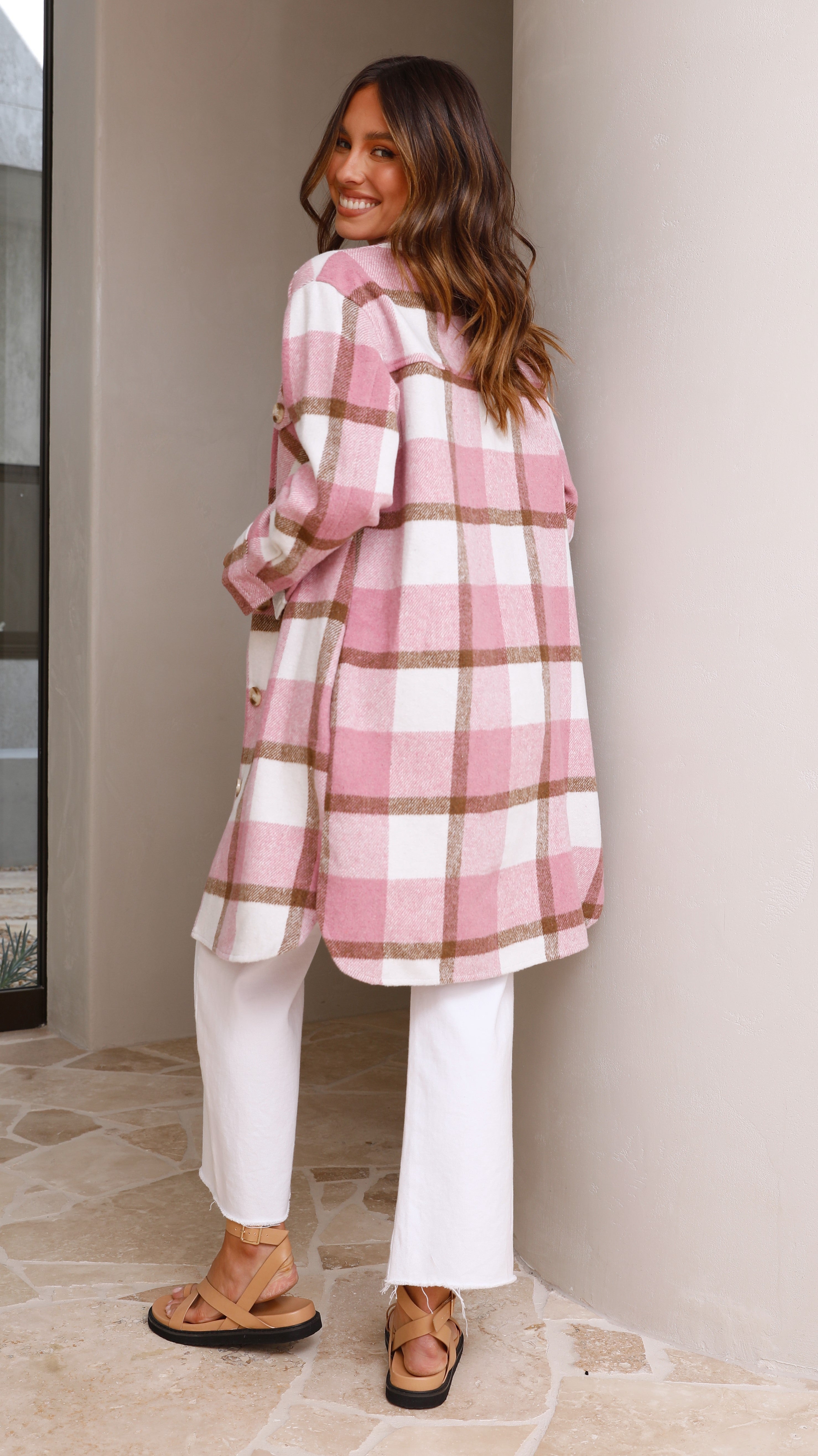 Layla Jacket - Pink-Sunshines Bliss