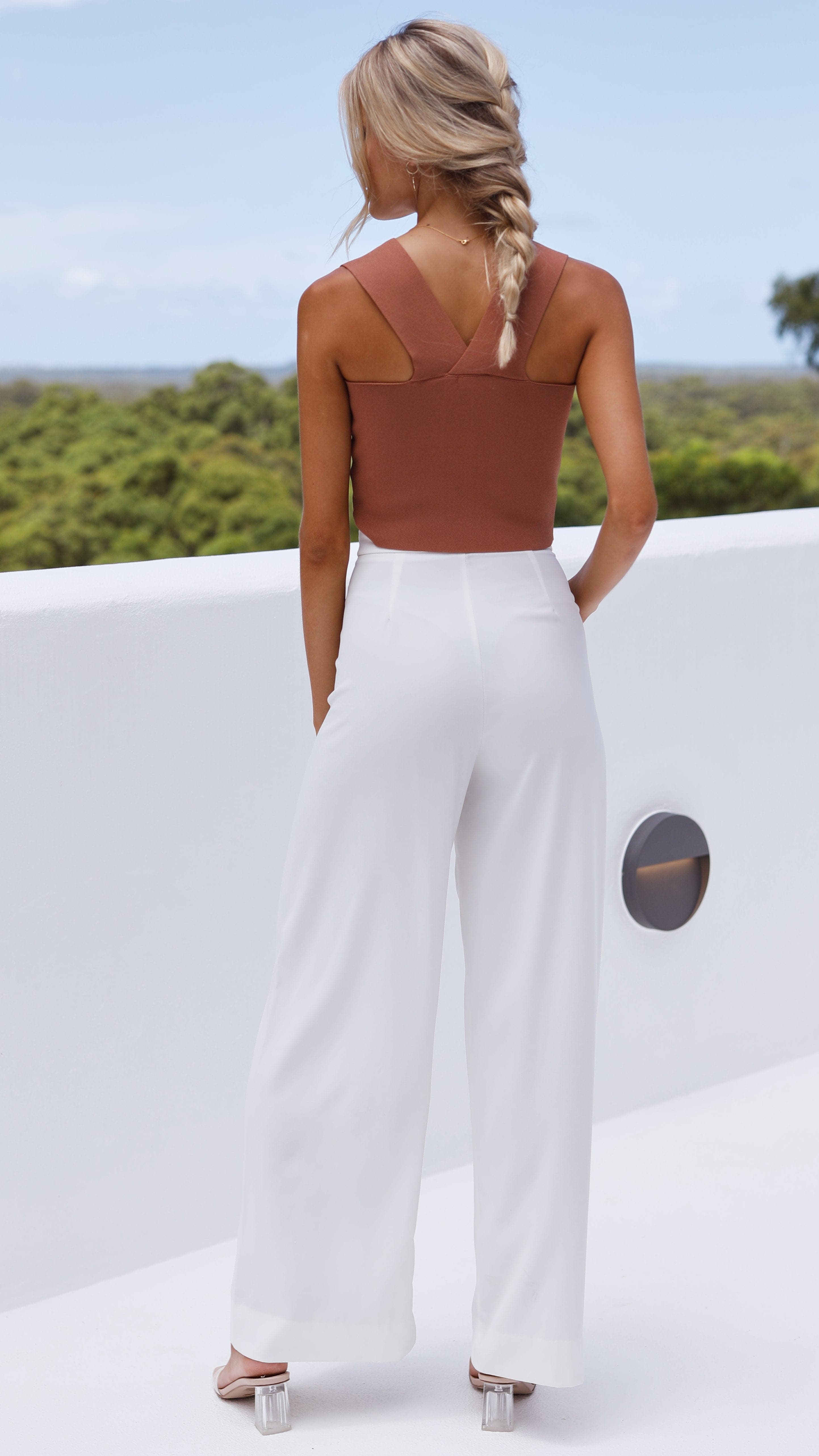 Tiller Crop Top - Rust-Sunshines Bliss