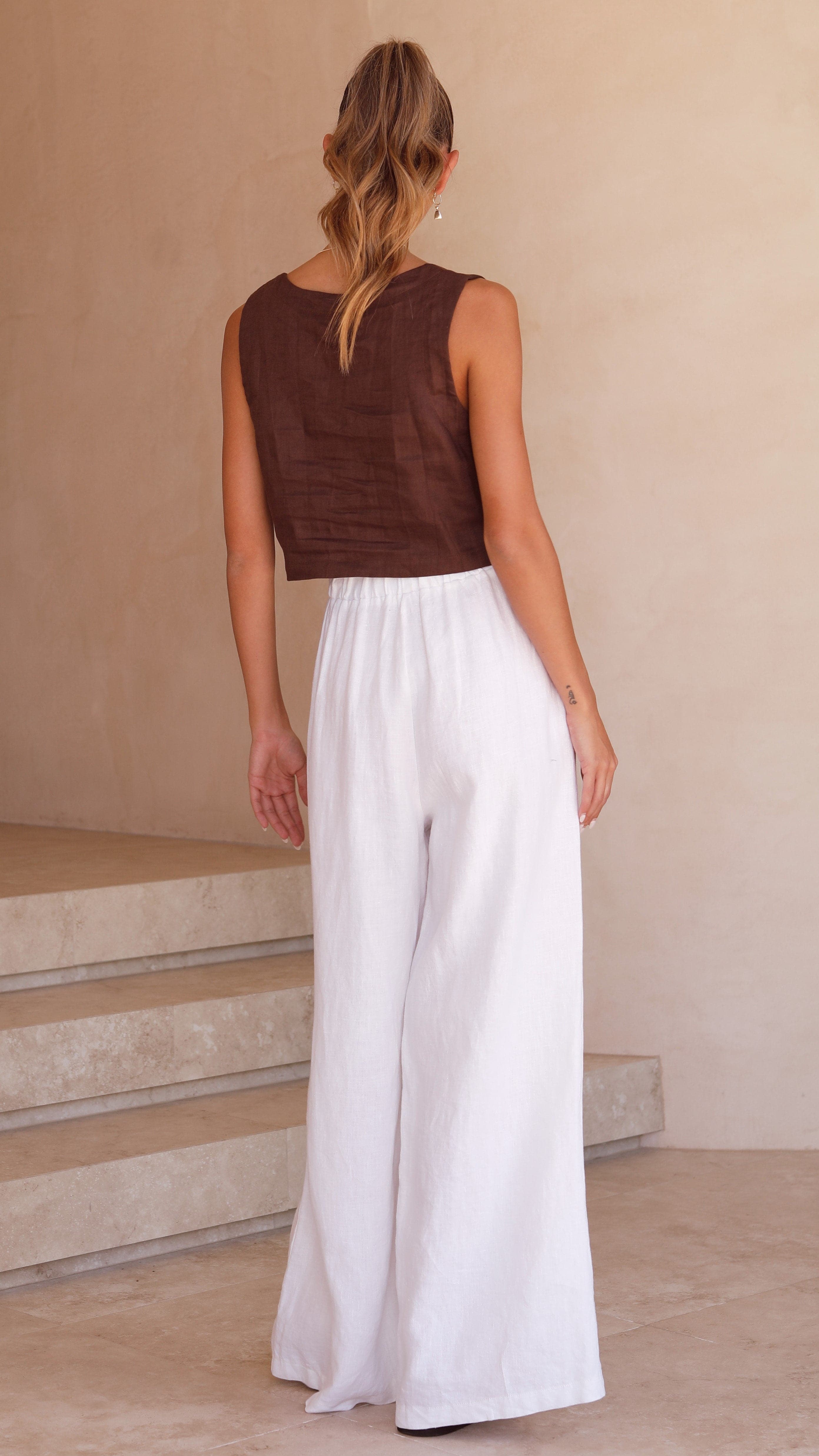 Tillie Crop Top - Chocolate-Sunshines Bliss