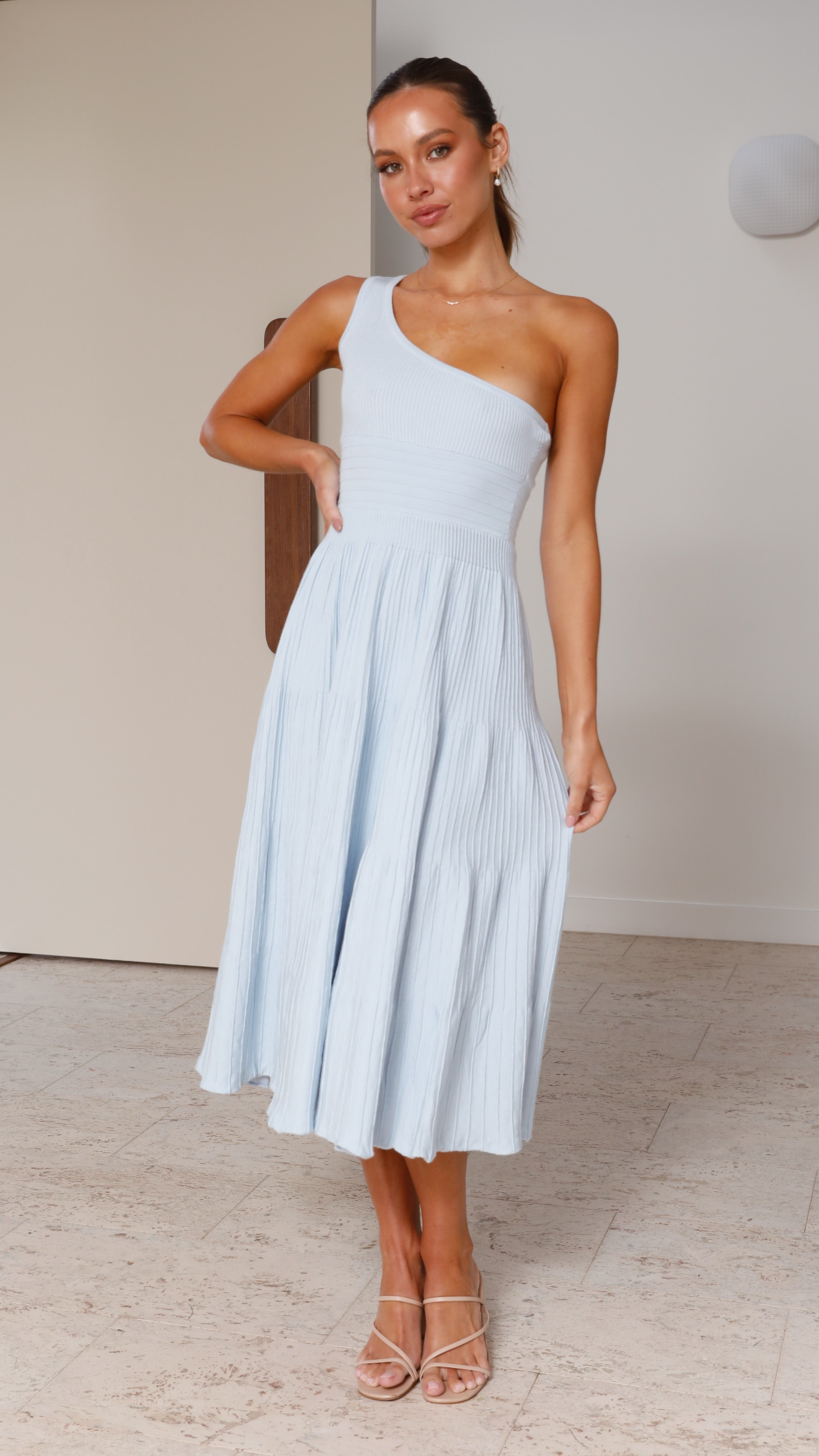 Mia Midi Dress - Blue-Sunshines Bliss