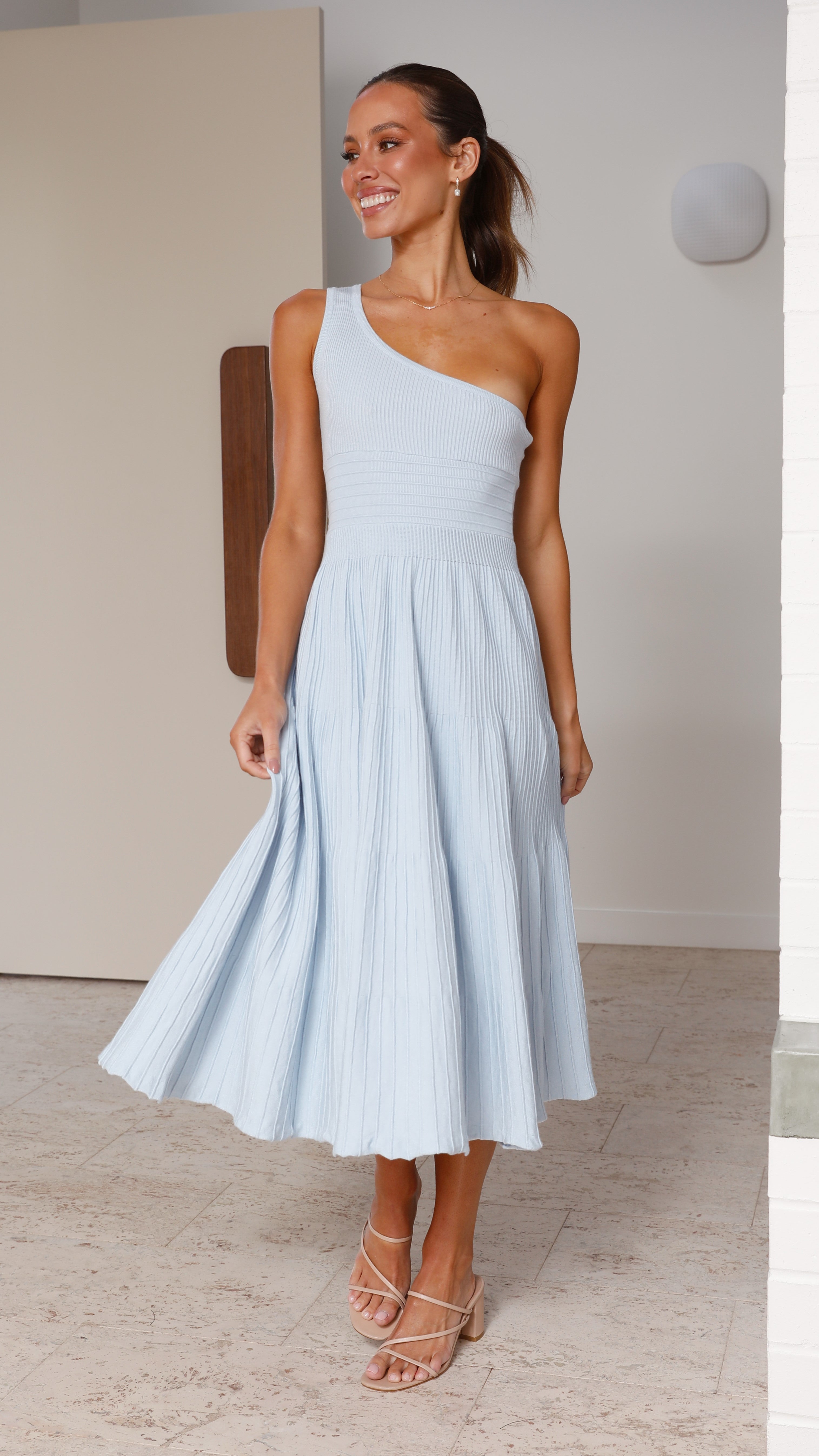 Mia Midi Dress - Blue-Sunshines Bliss