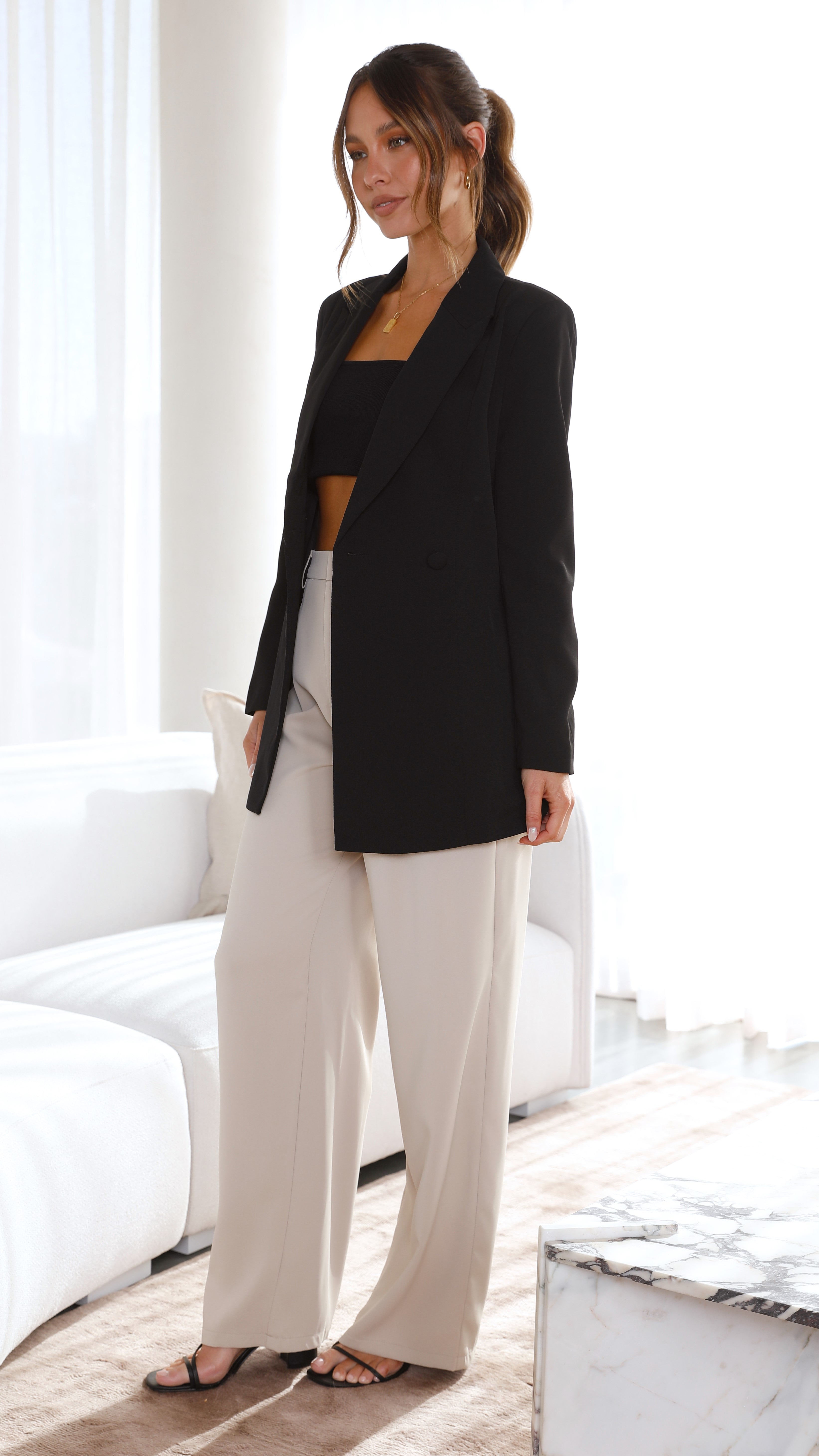Hada Blazer - Black-Sunshines Bliss
