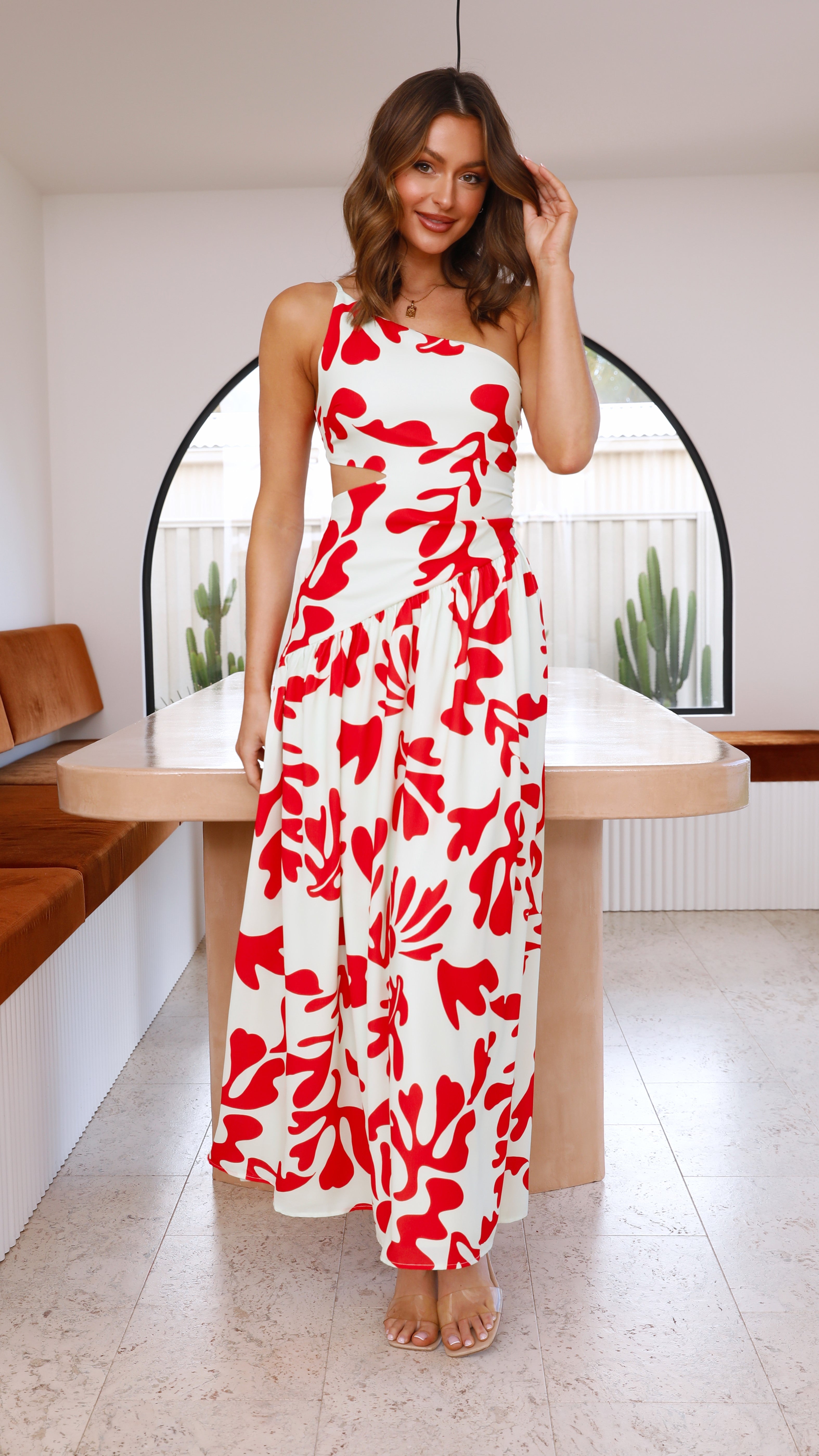 Akeli Maxi Dress - Orange Botanica-Sunshines Bliss