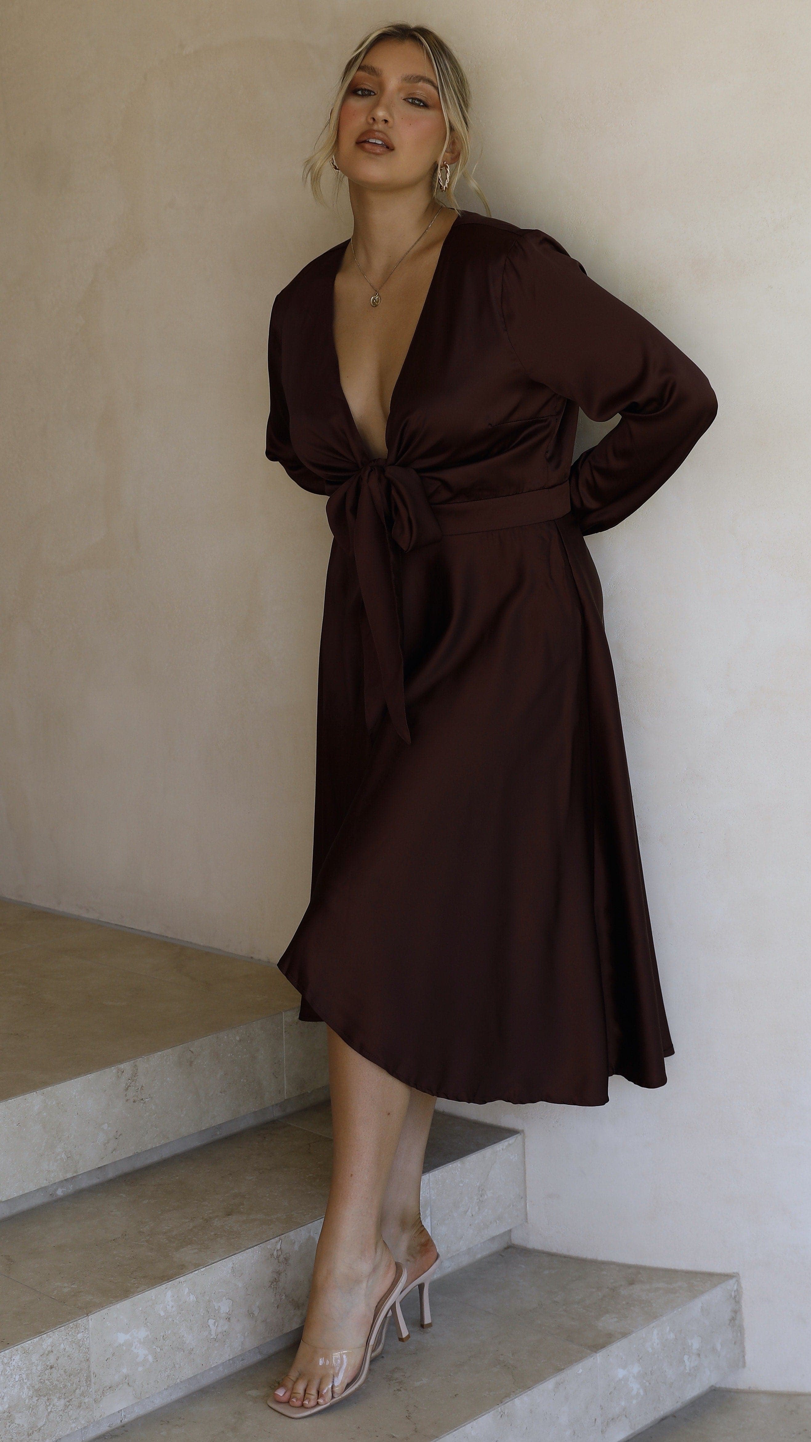 Starry Nights Dress - Chocolate-Sunshines Bliss